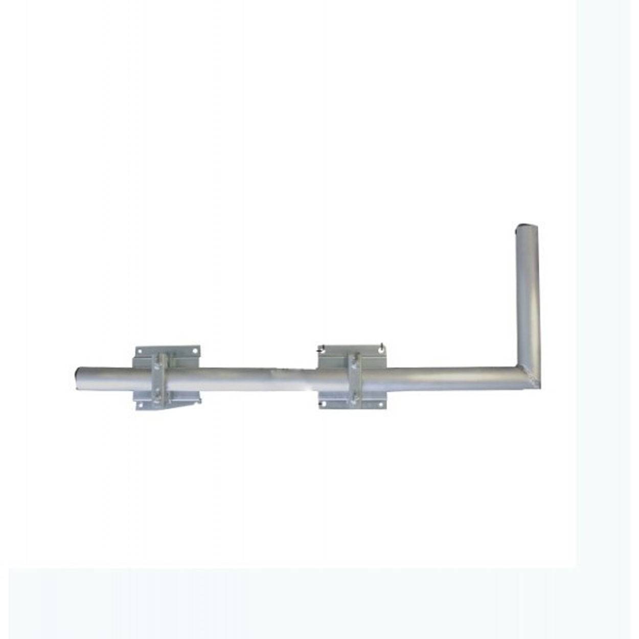 SkyRevolt SAT Wandausleger 1m aus ALU 50mm Ø Rohr Ausleger Aluminium Wandhalterung mit Doppelschellen für Satellitenschüssel