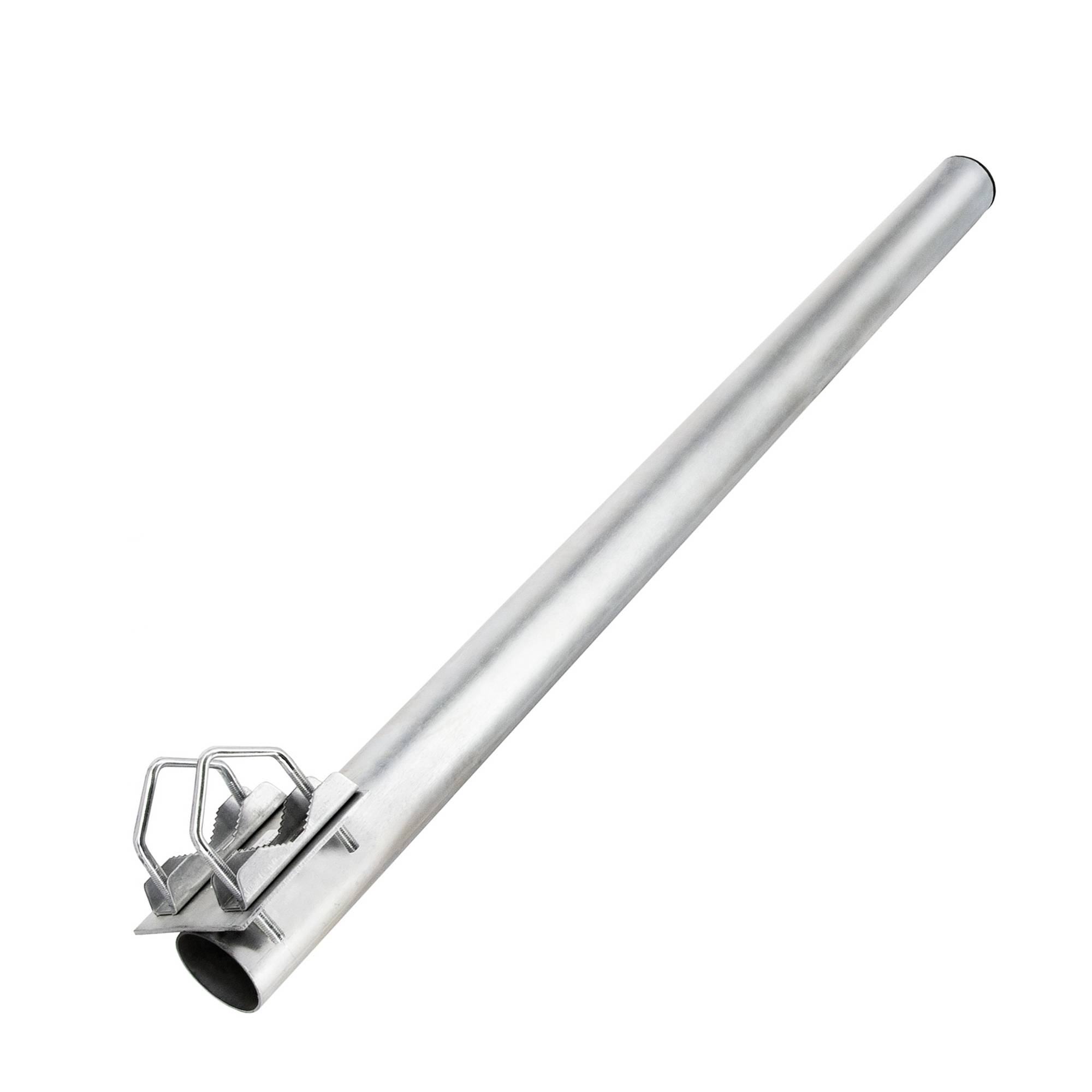 SkyRevolt Balkon-Halter 80cm Ø 50mm Mast Aluminium Geländer-Halterung für Satellitenschüssel Satelliten-Anlage SAT-Ausleger Mastaufsatz Mastverlä