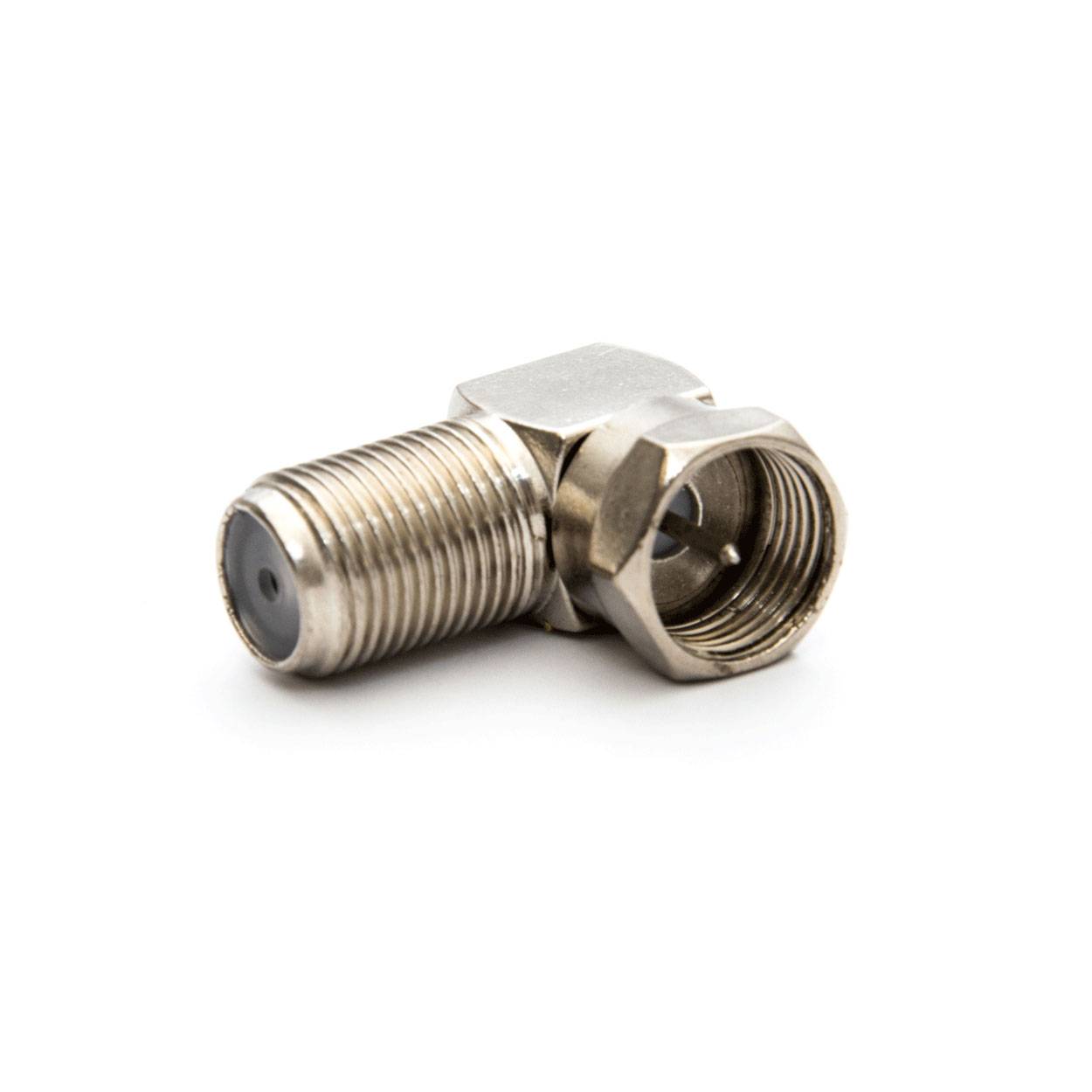 PremiumX 10x F-Stecker F-Kupplung, 90° Winkel Verbinder