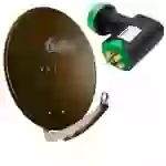 Fuba Digital Sat Anlage Aluminium Braun DAA 780 B + PremiumX Green Diamond Quad LNB GDQS HD 4K UHD 4 Teilnehmer DVB-S2 Fuba Digital Sat Anlage Aluminium Braun DAA 780 B + PremiumX Green Diamond Quad LNB GDQS HD 4K UHD 4 Teilnehmer DVB-S2