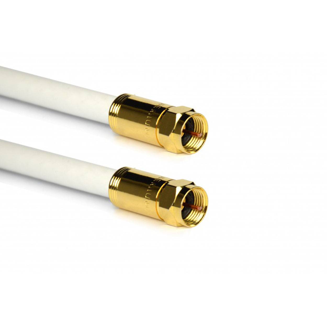 PremiumX 2m Sat Antennenkabel Digital Innenleiter REINES KUPFER mit F Kompressionsstecker XCon G4