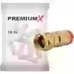 PremiumX 10x Kompressionsstecker XCon G3 F-Kompressionsstecker 7 bis 7,5mm für SAT Kabel Koaxialkabel PremiumX 10x Kompressionsstecker XCon G3 F-Kompressionsstecker 7 bis 7,5mm für SAT Kabel Koaxialkabel