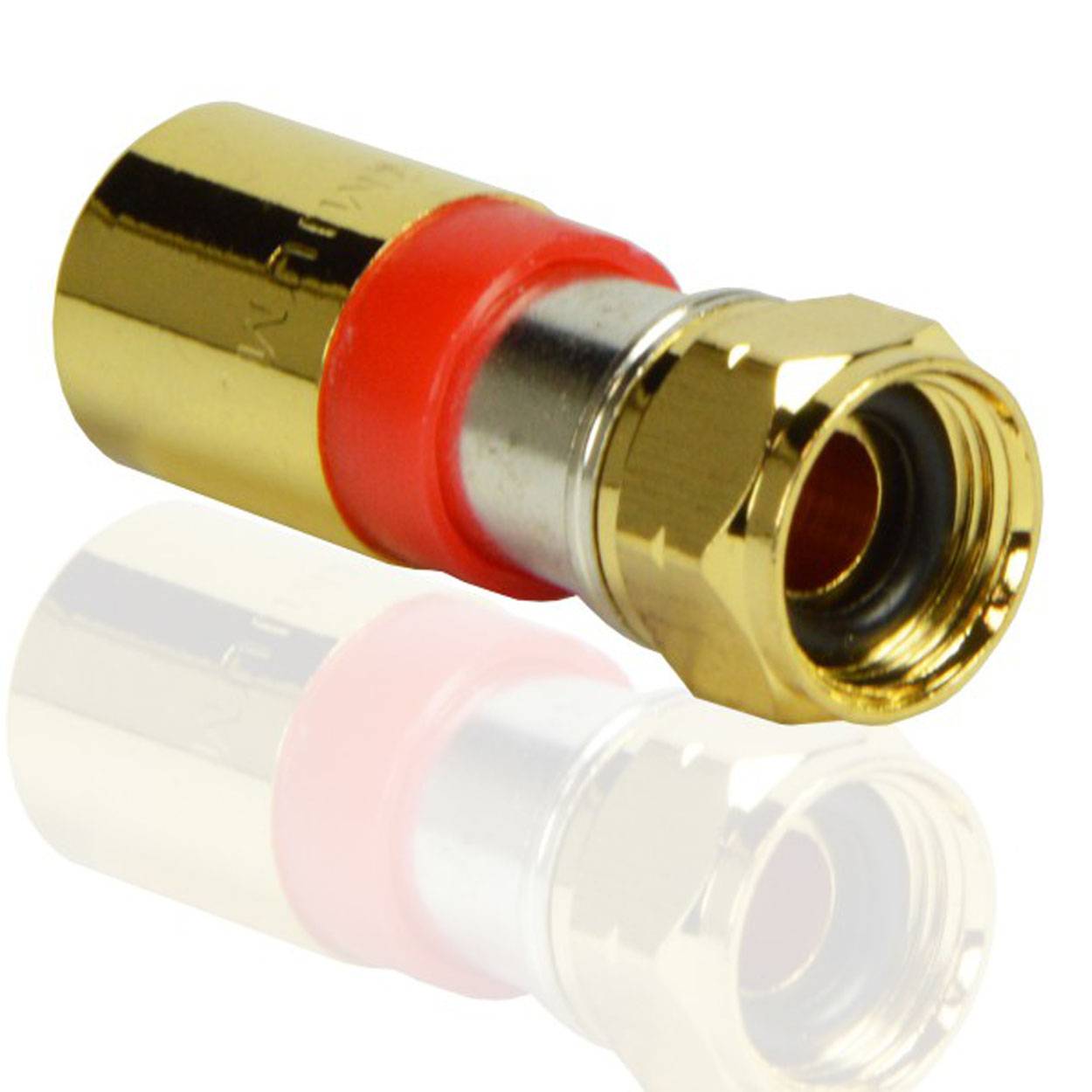 PremiumX 10x Kompressionsstecker XCon G2 F-Kompressionstecker 7 bis 7,5mm für SAT Kabel Koaxialkabel