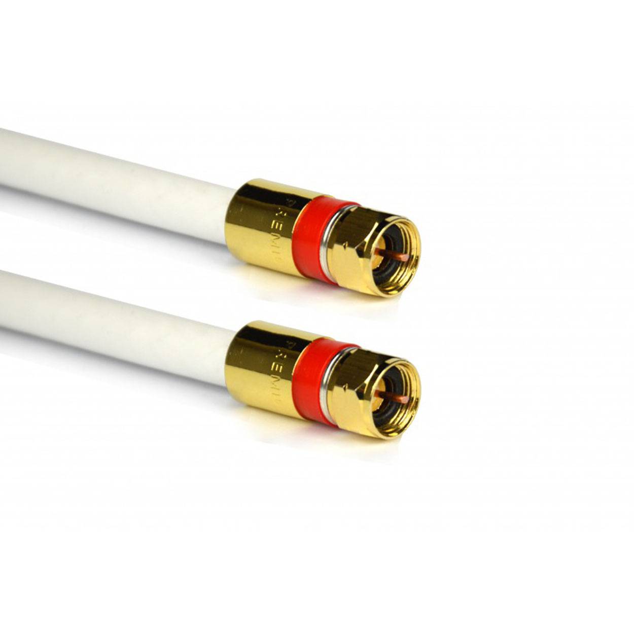 PremiumX 5m SAT Antennenkabel Digital Innenleiter REINES KUPFER mit F-Kompressionsstecker XCon G2