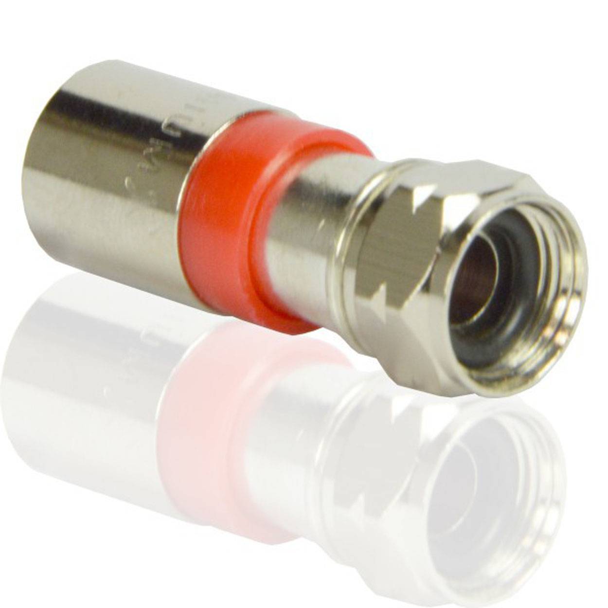 PremiumX 50x Kompressionsstecker XCon S2 F-Kompressionsstecker 7 bis 7,5mm für SAT Kabel Koaxialkabel
