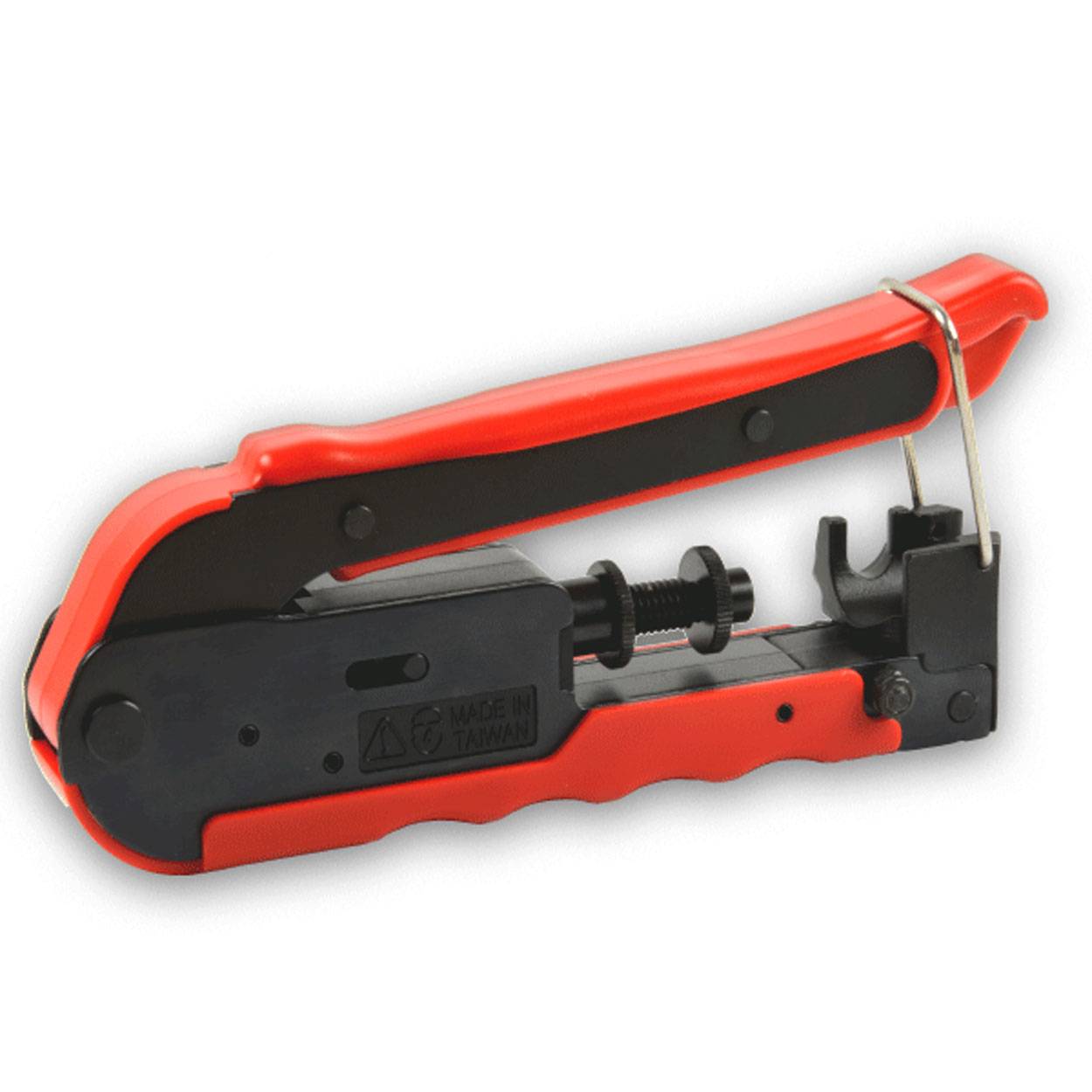 PremiumX Kompressionszange XCon Serie CT-200 für Koaxial Kabel SAT Kabel + 10x Kompressionsstecker XCon G3