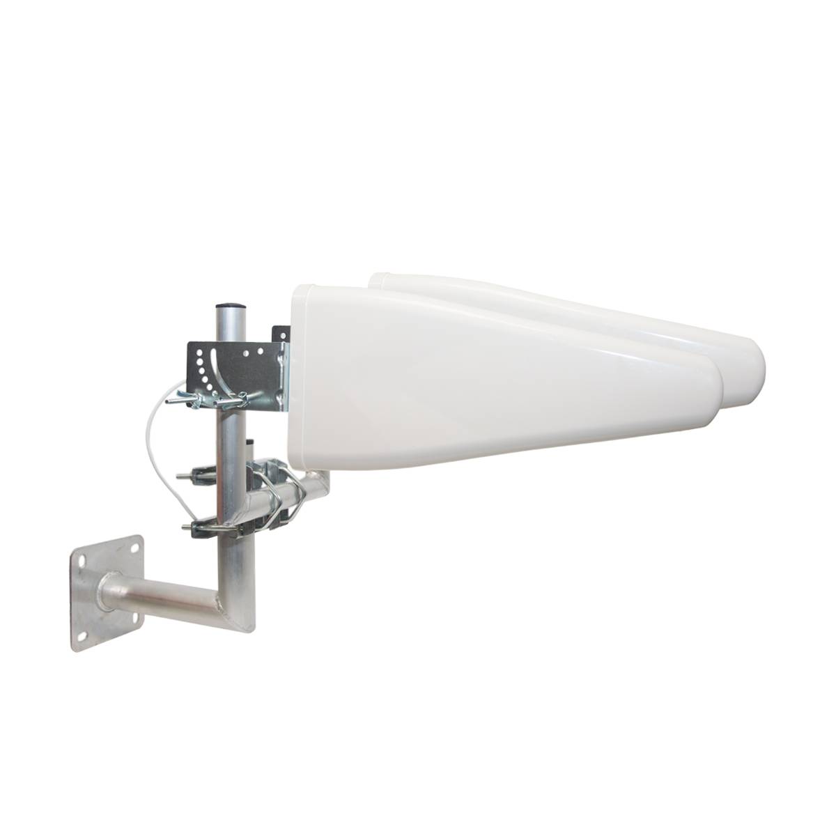 PremiumX 2x LTE-Antenne Outdoor 3G 4G 800-1800-2600 MHz LTE MiMo DUO-Richtantenne 10m Kabel - Hotspot Mobilfunk Vodafone Telekom Modem Router WLAN