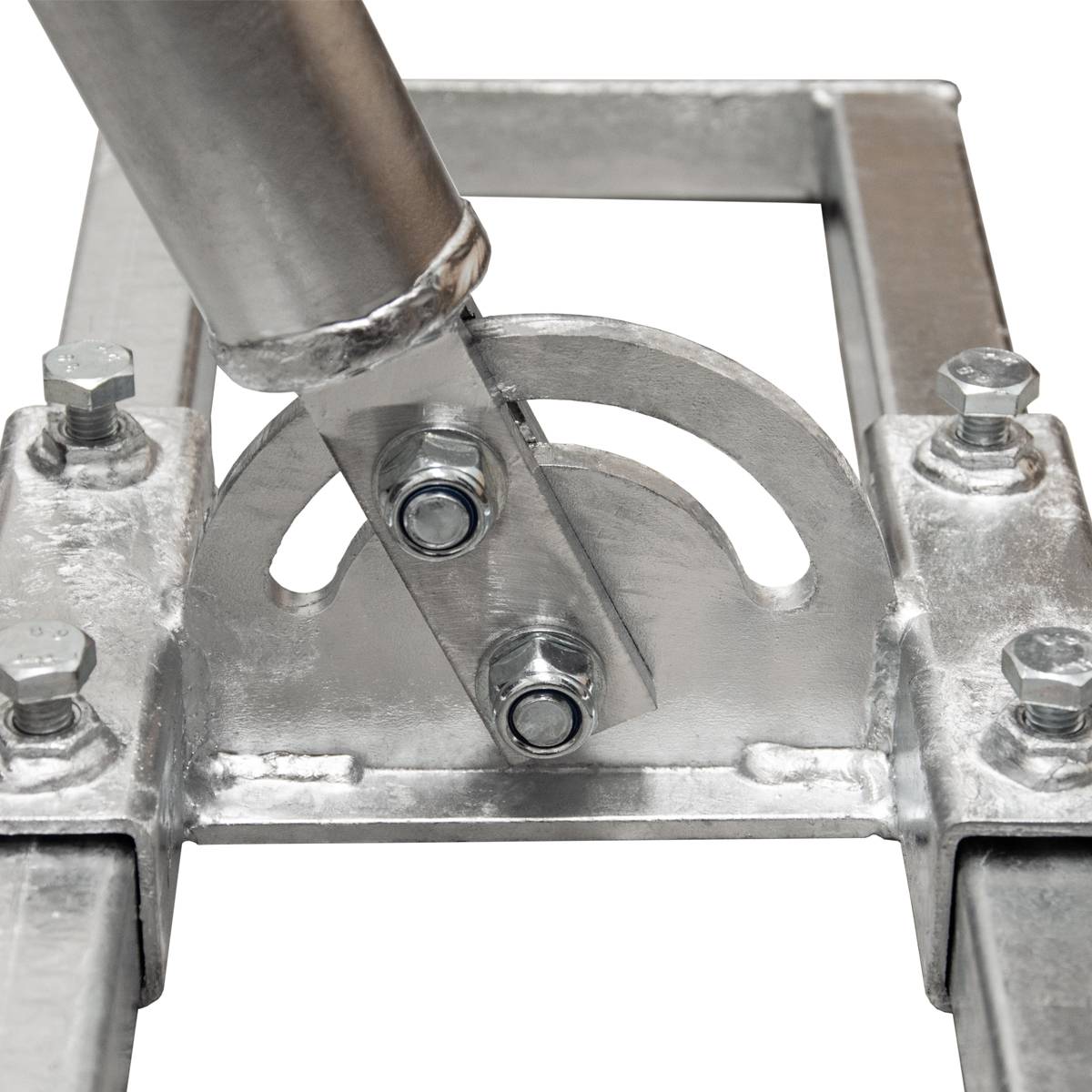 PremiumX PROFI X100-48F SAT Dachsparrenhalter 100cm Mast 48mm Stahl voll feuerverzinkt Sparren-Halterung für Satelliten-Antenne Satellitenschüssel