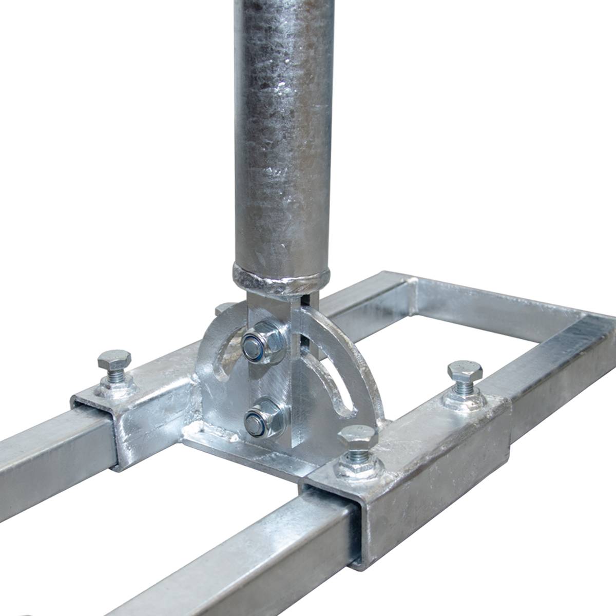 PremiumX PROFI X100-48F SAT Dachsparrenhalter 100cm Mast 48mm Stahl voll feuerverzinkt Sparren-Halterung für Satelliten-Antenne Satellitenschüssel