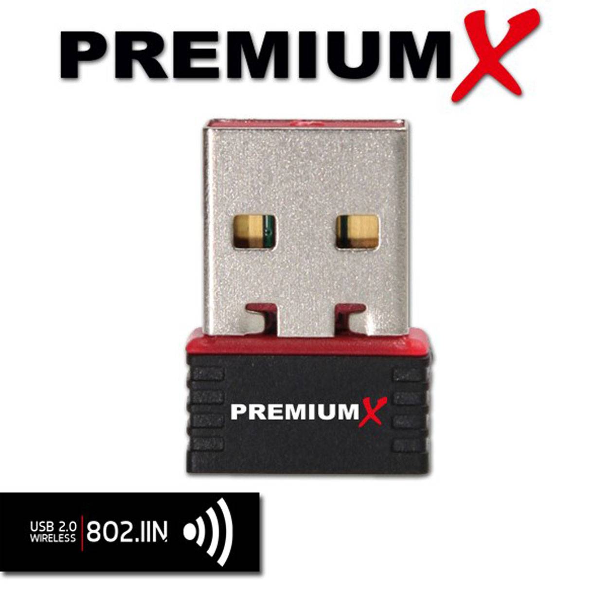PremiumX PX150 MINI W-Lan Stick Wireless N 150 Mbit USB-Micro-Pen Adapter WLAN