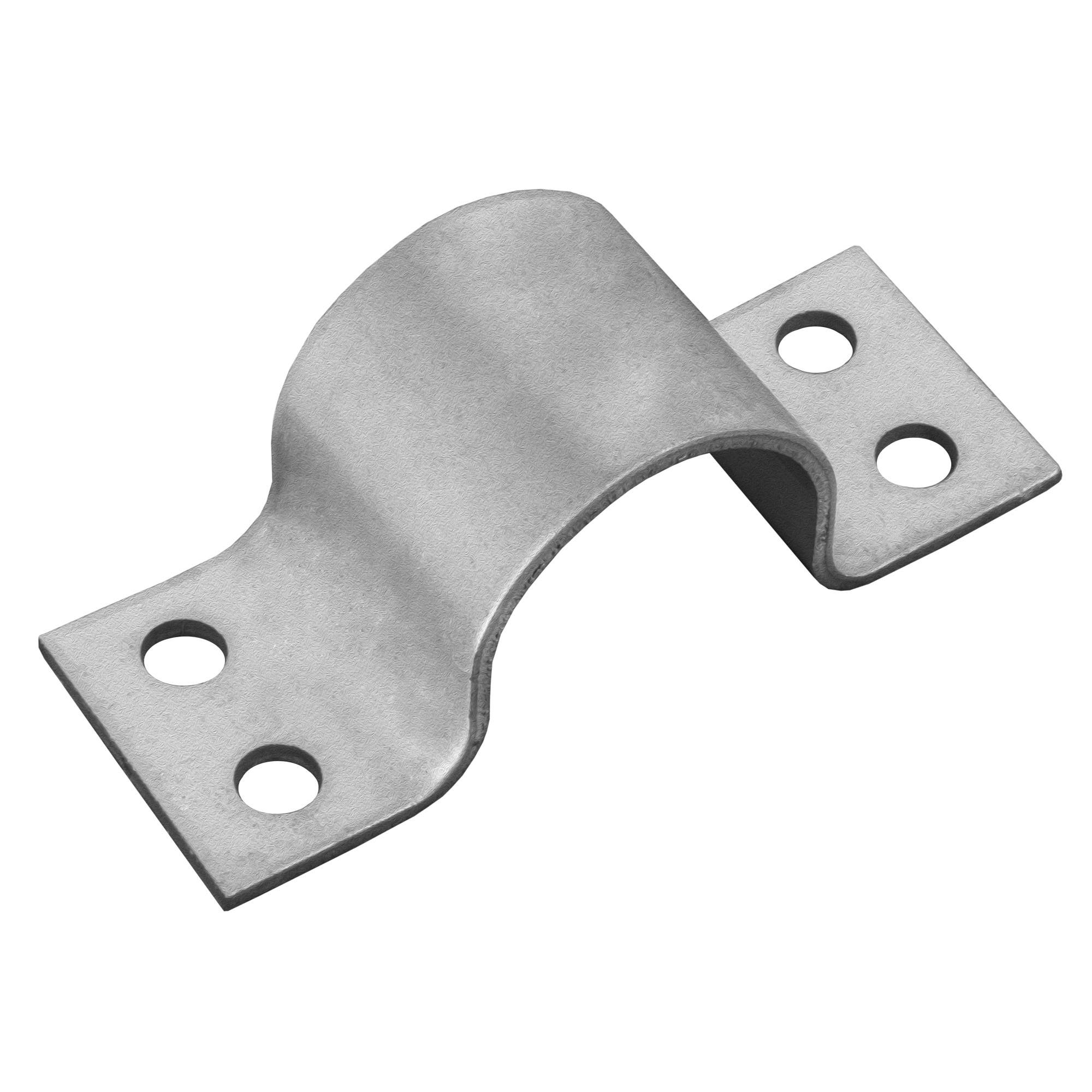 PremiumX Mastschelle 42mm 4-Loch Stahl Masthalterung Rohrschelle SAT Antenne Mast Befestigung Montage-Zubehör