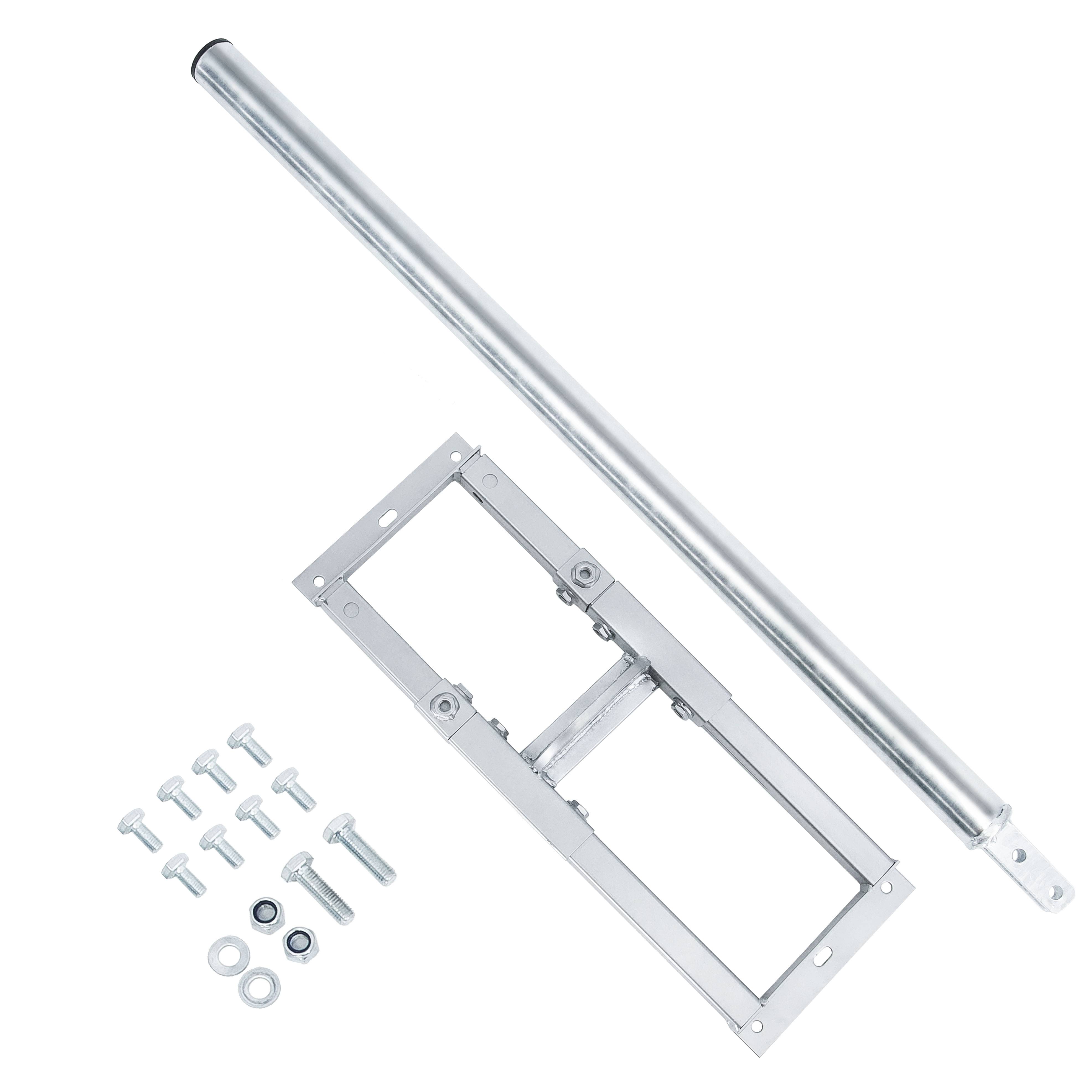 PremiumX PROFI X100-48 SAT Dachsparrenhalter 100 cm Mast 48 mm Stahl feuerverzinkt Sparren-Halterung für Satelliten-Antenne Satellitenschüssel mit
