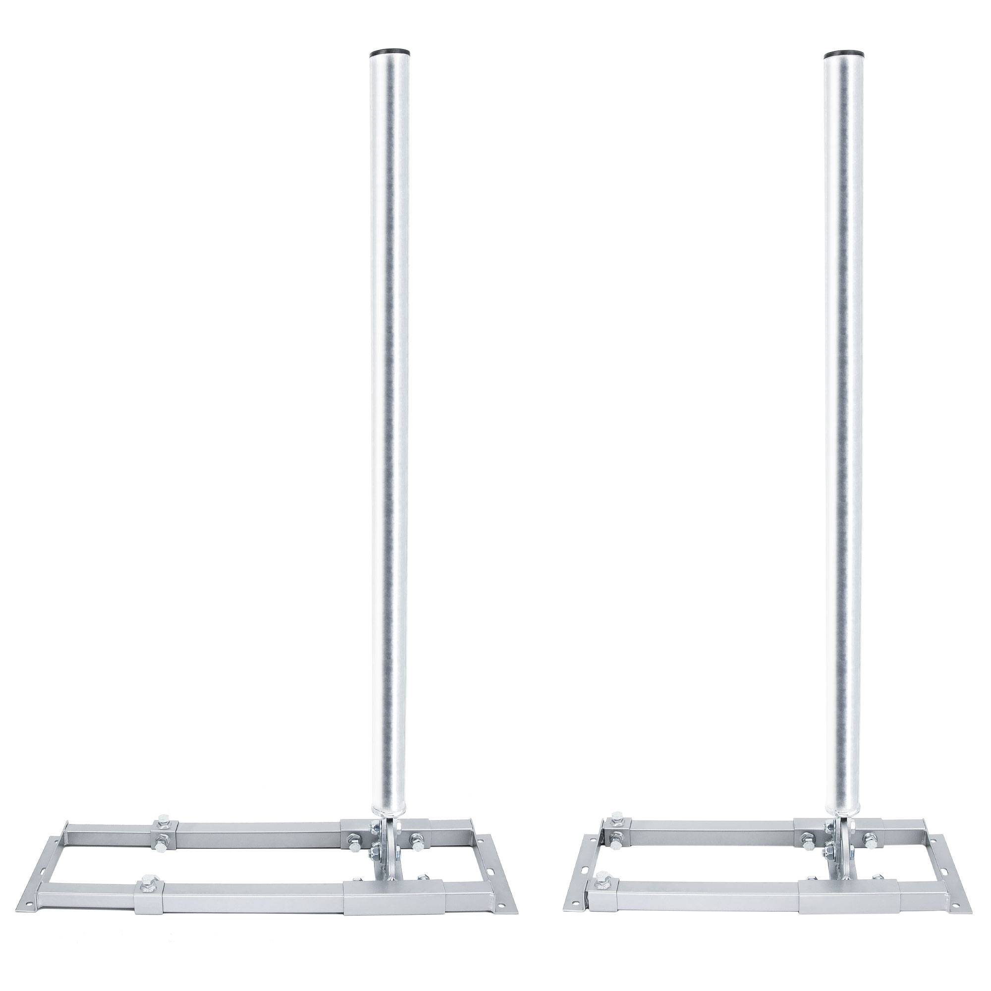 PremiumX PROFI X100-48 SAT Dachsparrenhalter 100cm Mast 48mm Stahl feuerverzinkt Sparren-Halterung für Satelliten-Antenne Satellitenschüssel