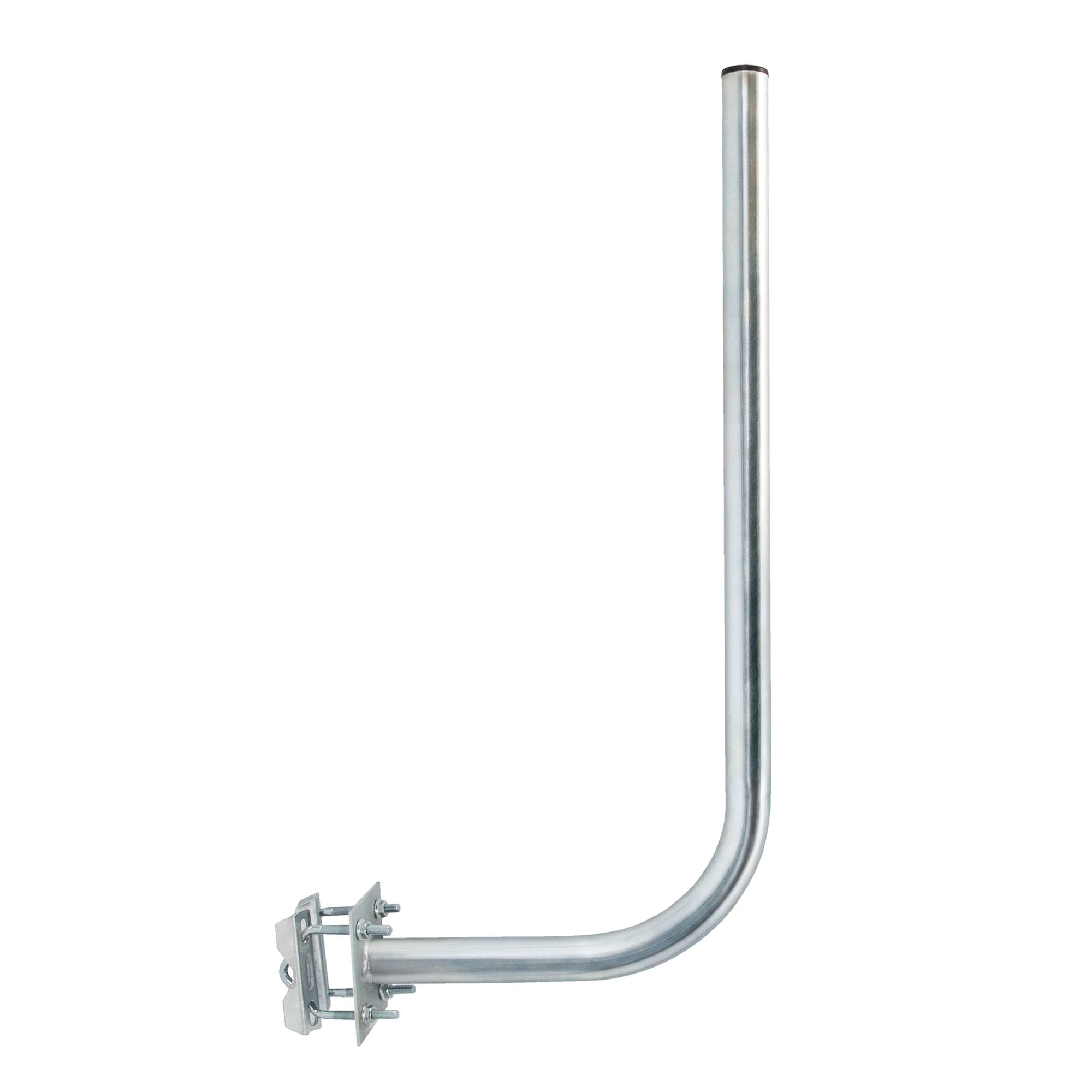 PremiumX 30cm Wandhalter 70cm Mast Stahl Ø 38mm mit Zahnschellen Wetterstation Wand-Halterung extra lang