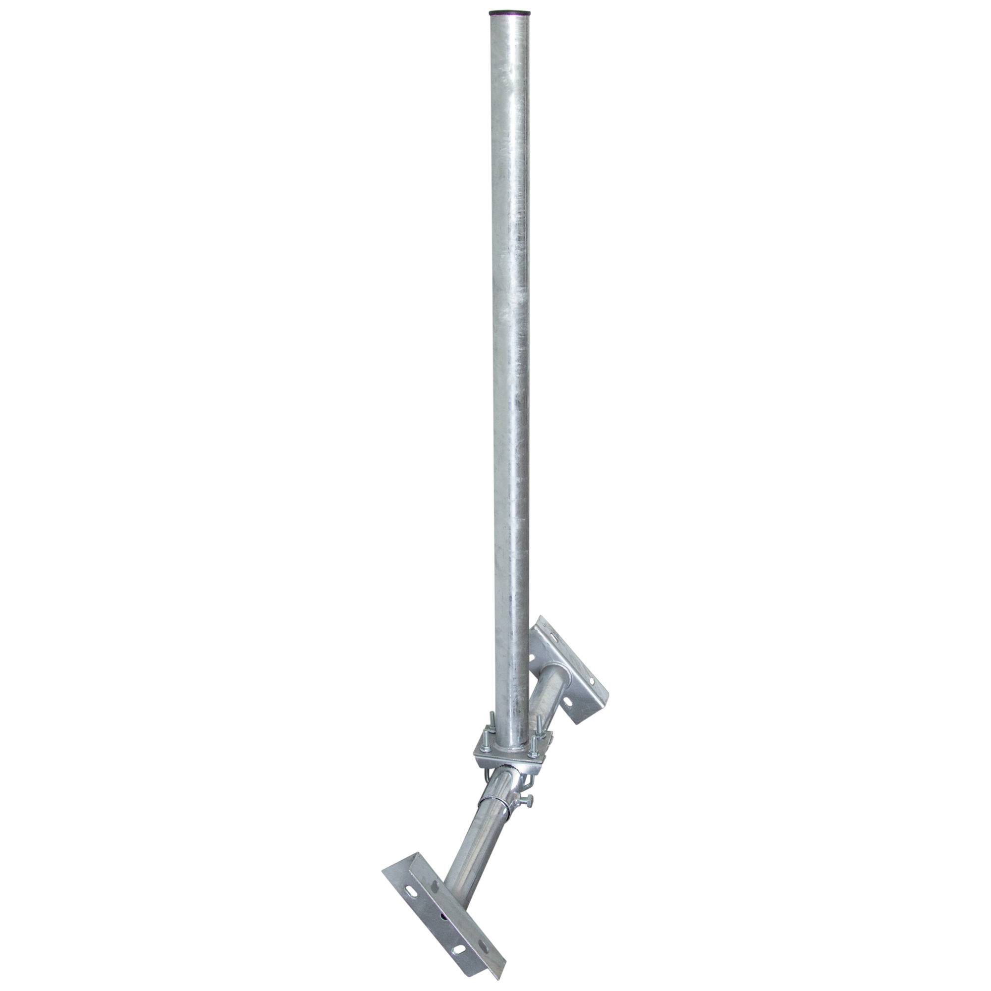 PremiumX BASIC X100-48F SAT TV Teleskop-Dachsparrenhalter 100cm Mast 48mm Stahl voll feuerverzinkt Dach-Sparren-Halterung für Satelliten-Antenne