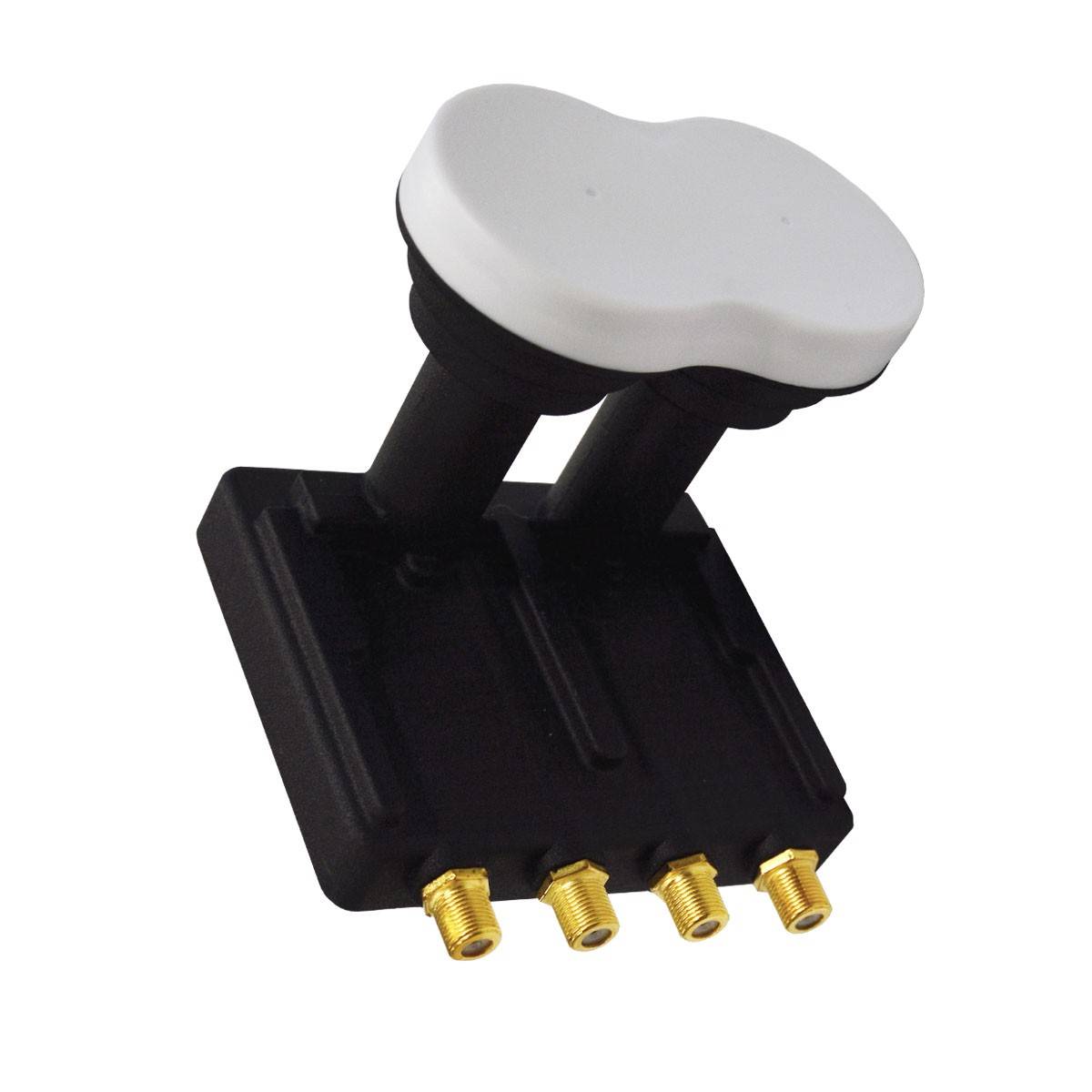 PremiumX Monoblock Quad LNB 3° PXMB-3Q 0,1 dB Astra 19,2° Eutelsat 16° HDTV FullHD UltraHD 4K 3D tauglich für 4 Teilnehmer für 80-85cm Schüssel