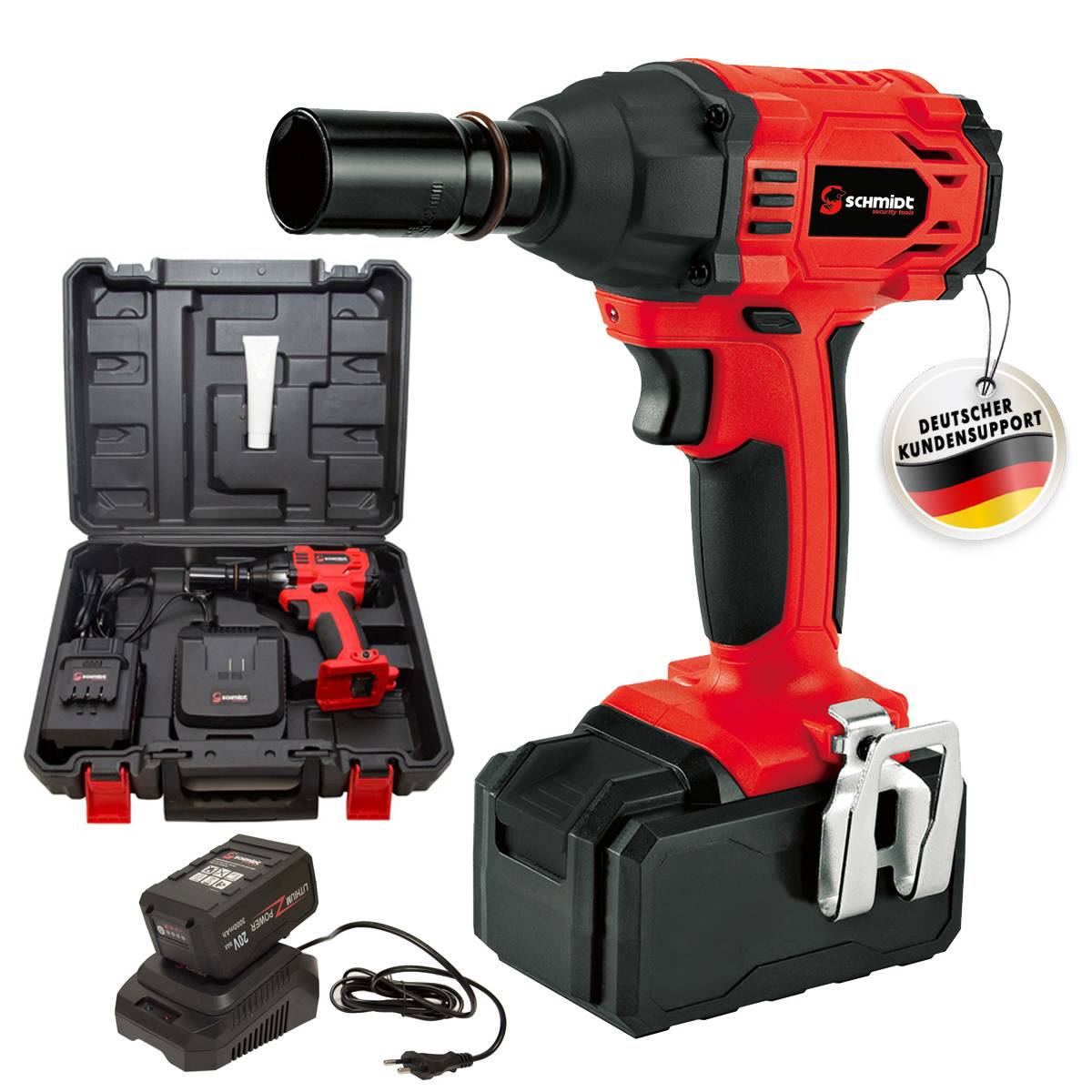 SCHMIDT security tools SDS-Plus Bohrer-Set - 8-teilig – Mauerwerk, Beton, Stein- SDS-plus Bohrhammer - Hartmetallspitzen - SDS Bohrhammer - Drehsch