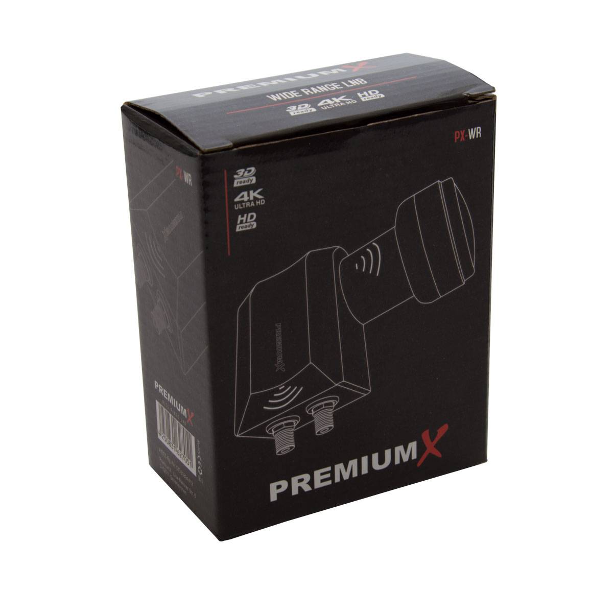 PremiumX PX-WR Wideband LNB LNC Typ 0,1 dB 10,41 GHz Verteiler Breitband inkl. Wetterschutz HDTV 3D 4K