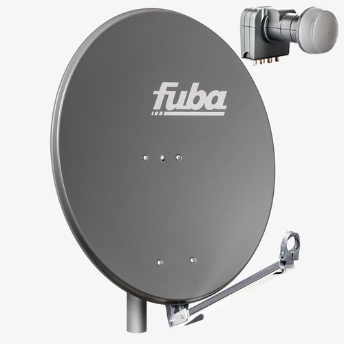 Fuba DAL 804 A Sat Anlage Antenne Schüssel Spiegel Alu Anthrazit DEK 417 Quad LNB 4 Teilnehmer (HDTV-, 4K, 3D-kompatibel) Fuba DAL 804 A Sat Anlage Antenne Schüssel Spiegel Alu Anthrazit DEK 417 Quad LNB 4 Teilnehmer (HDTV-, 4K, 3D-kompatibel)
