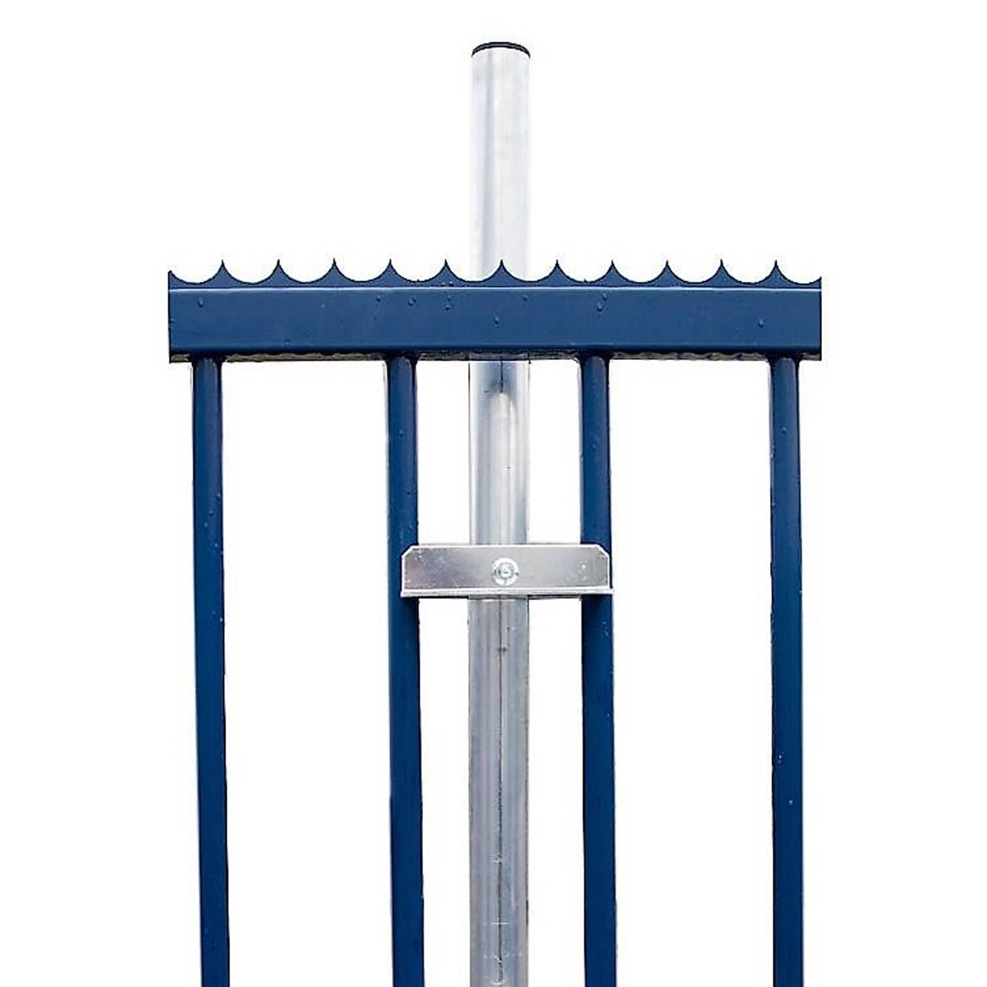 PremiumX Klemmhalter 100cm Ø 50mm ALU mit Schelle SAT Mast Geländerhalter Geländerklemmhalterung Antenne Zaunhalter Balkon-Streben universal Gelän