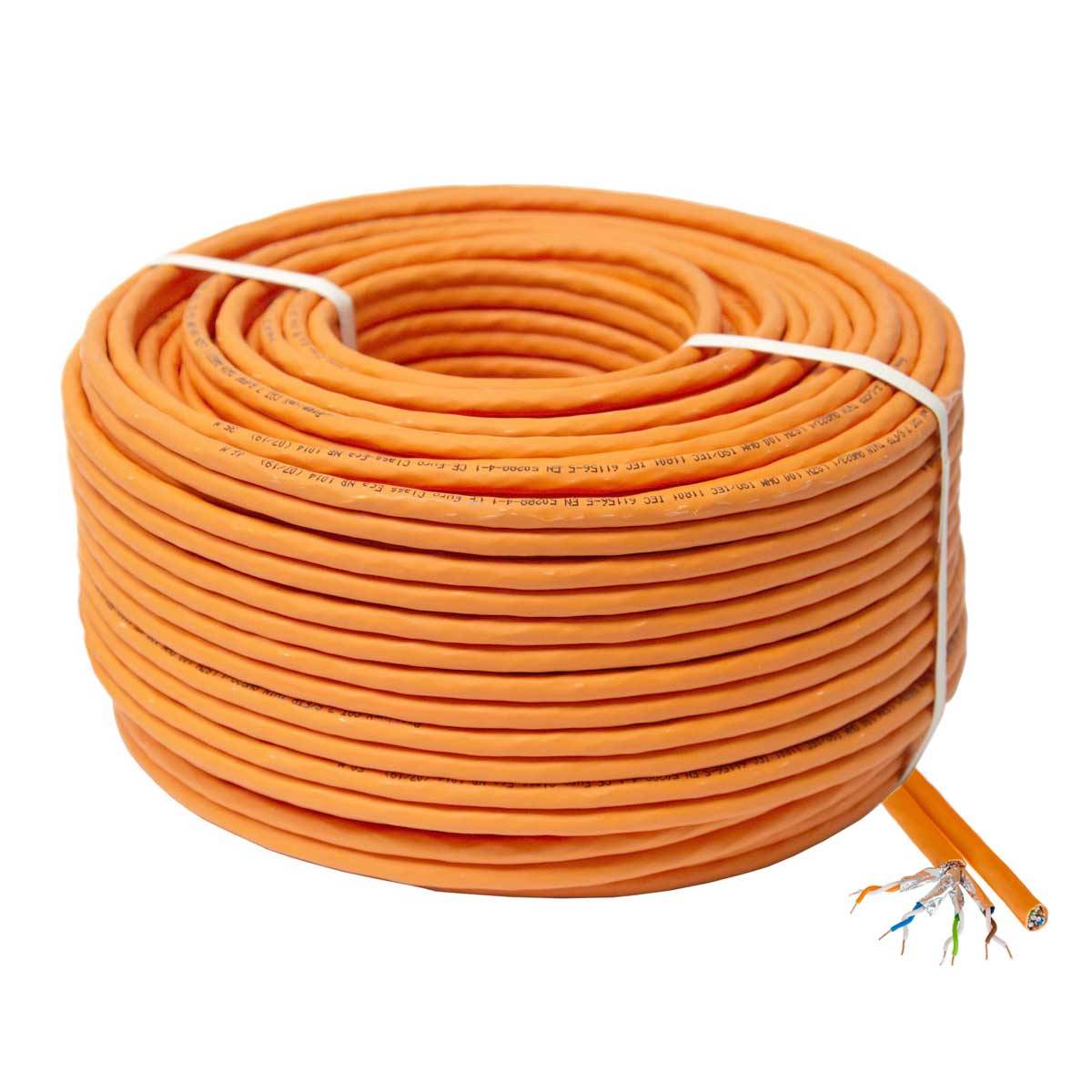 PremiumX 50m CAT 7 Netzwerkkabel Duplex LAN-Kabel Ethernet Datenkabel S/FTP PiMF PoE Eca Cat7 Verlegekabel