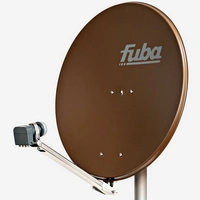 Fuba DAL 804 B Sat Anlage Antenne Schüssel Spiegel Alu Braun Quad LNB DEK 417 4 Teilnehmer (HDTV-, 4K, 3D-kompatibel) Fuba DAL 804 B Sat Anlage Antenne Schüssel Spiegel Alu Braun Quad LNB DEK 417 4 Teilnehmer (HDTV-, 4K, 3D-kompatibel)