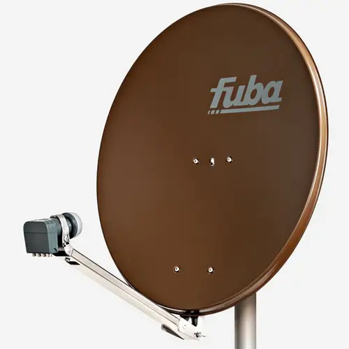 Fuba DAL 804 B Sat Anlage Antenne Schüssel Spiegel Alu Braun Quad LNB DEK 417 4 Teilnehmer (HDTV-, 4K, 3D-kompatibel) Fuba DAL 804 B Sat Anlage Antenne Schüssel Spiegel Alu Braun Quad LNB DEK 417 4 Teilnehmer (HDTV-, 4K, 3D-kompatibel)