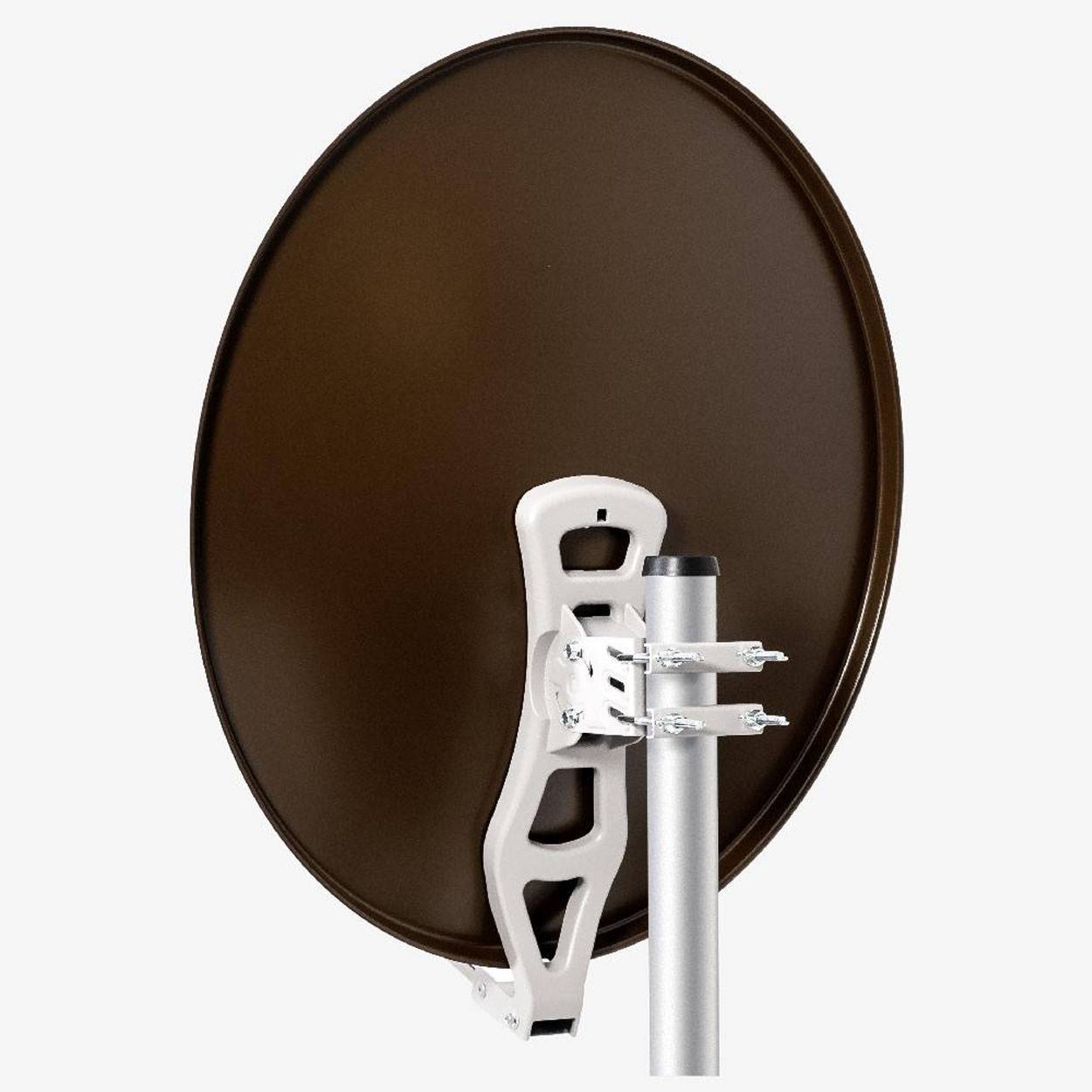 Fuba DAL 801 B Sat Anlage Antenne Schüssel Spiegel Single LNB DEK 117 1 Teilnehmer Alu Sat-Schüssel/Sat-Spiegel Braun<br>+ Fuba DEK 117 Single LNB