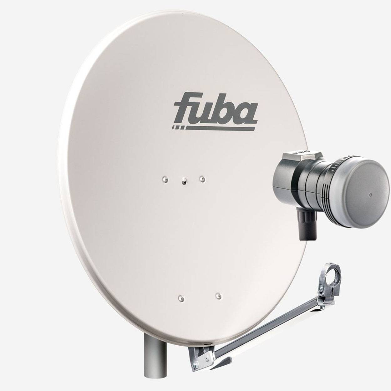 Fuba DAL 801 G Sat Anlage Antenne Schüssel Spiegel Single LNB DEK 117 1 Teilnehmer Alu Sat-Schüssel/Sat-Spiegel Grau<br>+ Fuba DEK 117 Single LNB