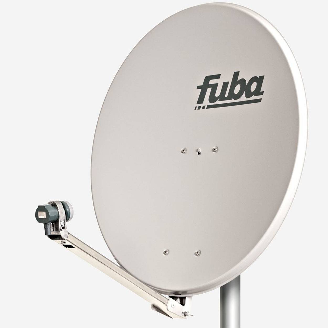 Fuba DAL 801 G Sat Anlage Antenne Schüssel Spiegel Single LNB DEK 117 1 Teilnehmer Alu Sat-Schüssel/Sat-Spiegel Grau<br>+ Fuba DEK 117 Single LNB