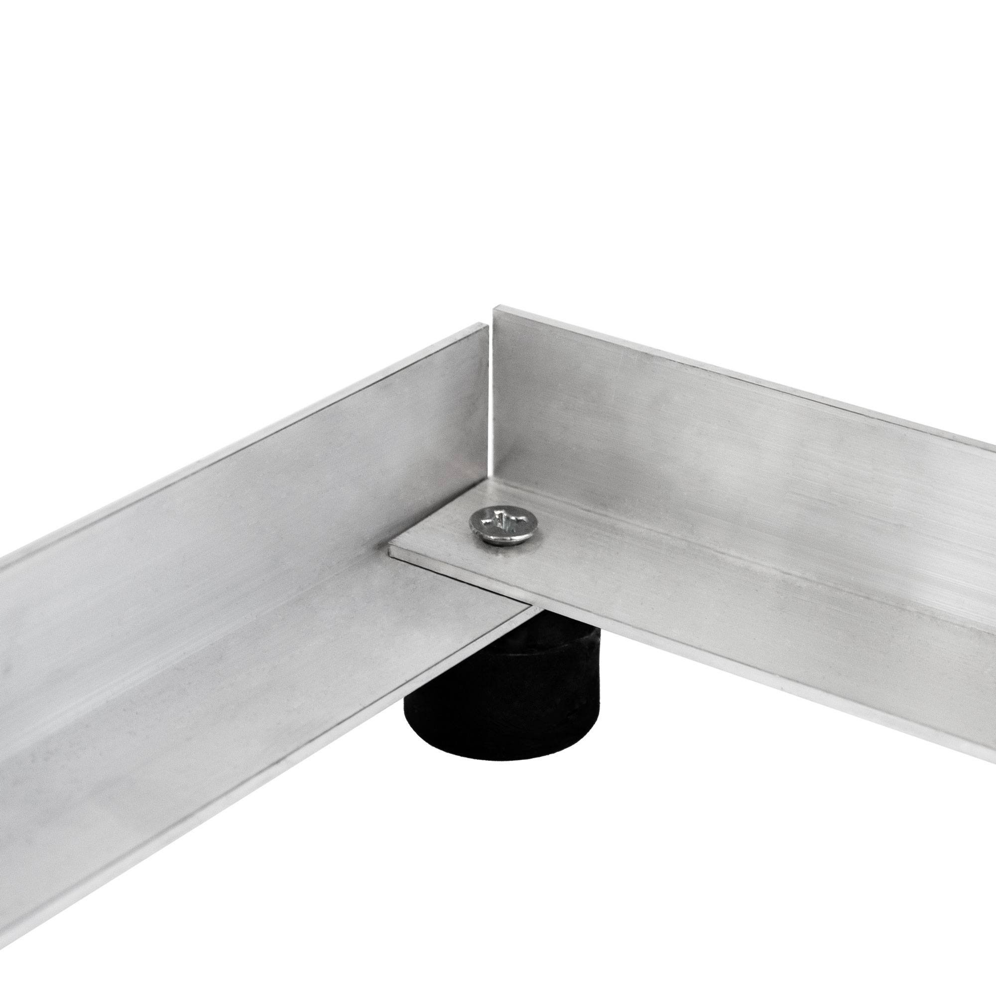 PremiumX Balkonständer 50x50cm Aluminium Mast 1m Flachdachhalterung Flachdachständer SAT Halterung für Satelliten-Schüssel