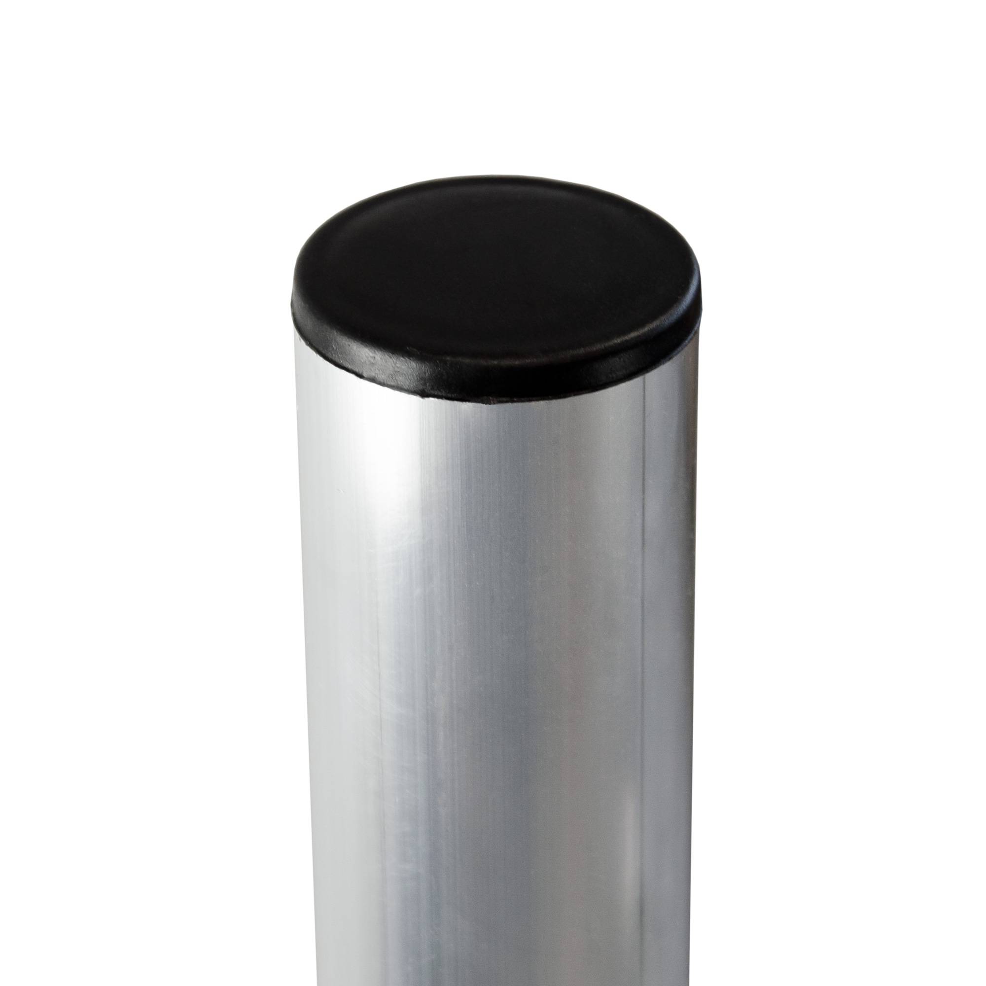 PremiumX Balkonständer 50x50cm Aluminium 1m Mast Ø 50mm Eckmast Tersassenständer Flachdach Ständer SAT-Halterung