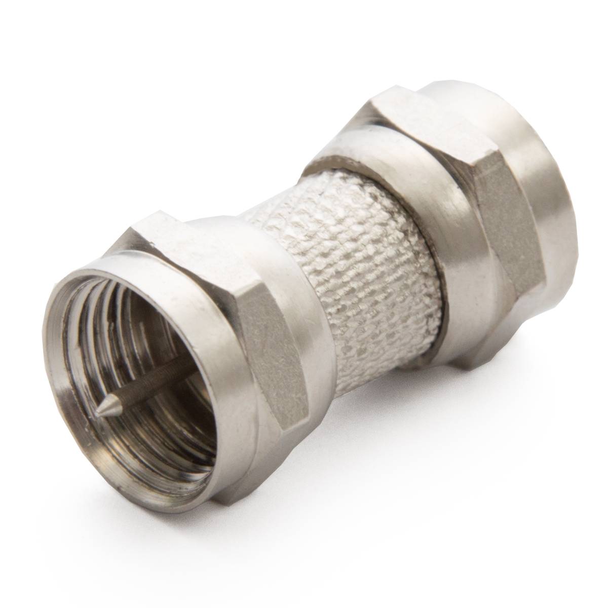 10x F-Stecker Adapter F-Doppelstecker Kupplung SAT Kabel Koaxialkabel Verbinder Männlich
