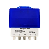2x SkyRevolt DiSEqC Schalter 4/1 SAT Umschalter Wetterschutzgehäuse Satellitenweiche TV Switch Verteiler Splitter 20x F-Stecker 2x SkyRevolt DiSEqC Schalter 4/1 SAT Umschalter Wetterschutzgehäuse Satellitenweiche TV Switch Verteiler Splitter 20x F-Stecker