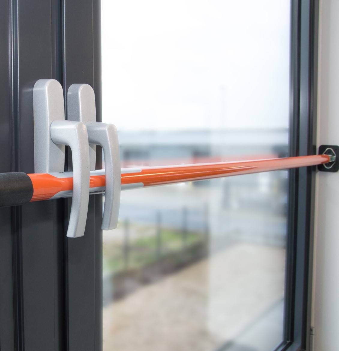 SCHMIDT security tools Sicherungsstange 65-115cm Einbruchsicherung Fenster Tür Einbruchschutz Fenstersicherung Türsicherung
