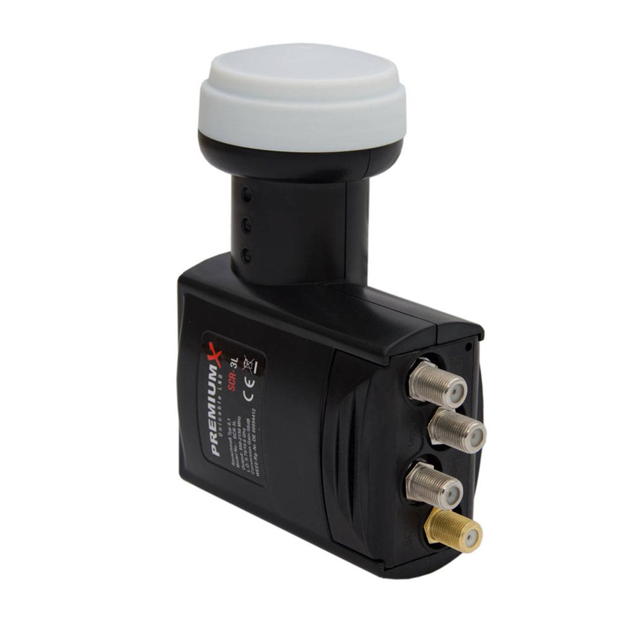 PremiumX SCR-3L SAT Unicable LNB SCR 3 Legacy Einkabel System Unikabel 4 + 3 Teilnehmer FullHD HDTV UltraHD 4K 8K