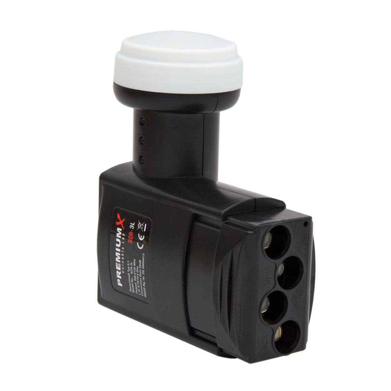 PremiumX SCR-3L SAT Unicable LNB SCR 3 Legacy Einkabel System Unikabel 4 + 3 Teilnehmer FullHD HDTV UltraHD 4K 8K