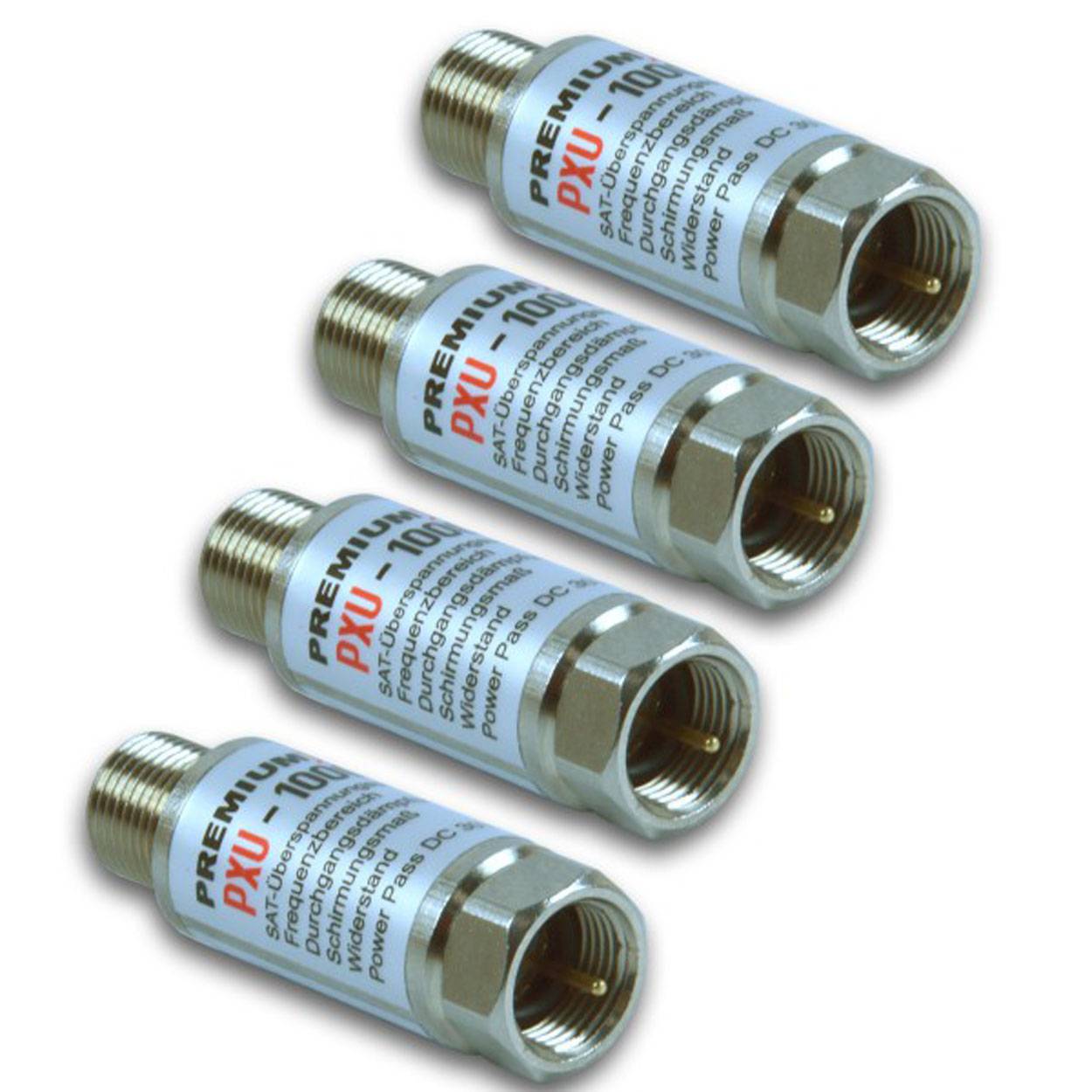 PremiumX 4x Sat Überspannungsschutz PXU-1000 Blitzschutz SAT Kabel TV Überspannungsschutz für SAT-Anlagen wasserdicht