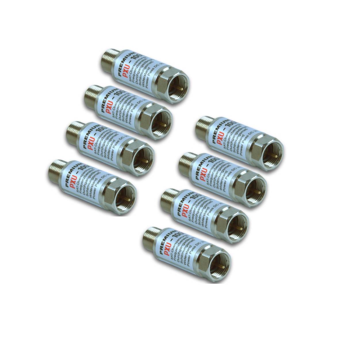 PremiumX 8x Sat Überspannungsschutz PXU-1000 Blitzschutz SAT Kabel TV Überspannungsschutz für SAT-Anlagen wasserdicht