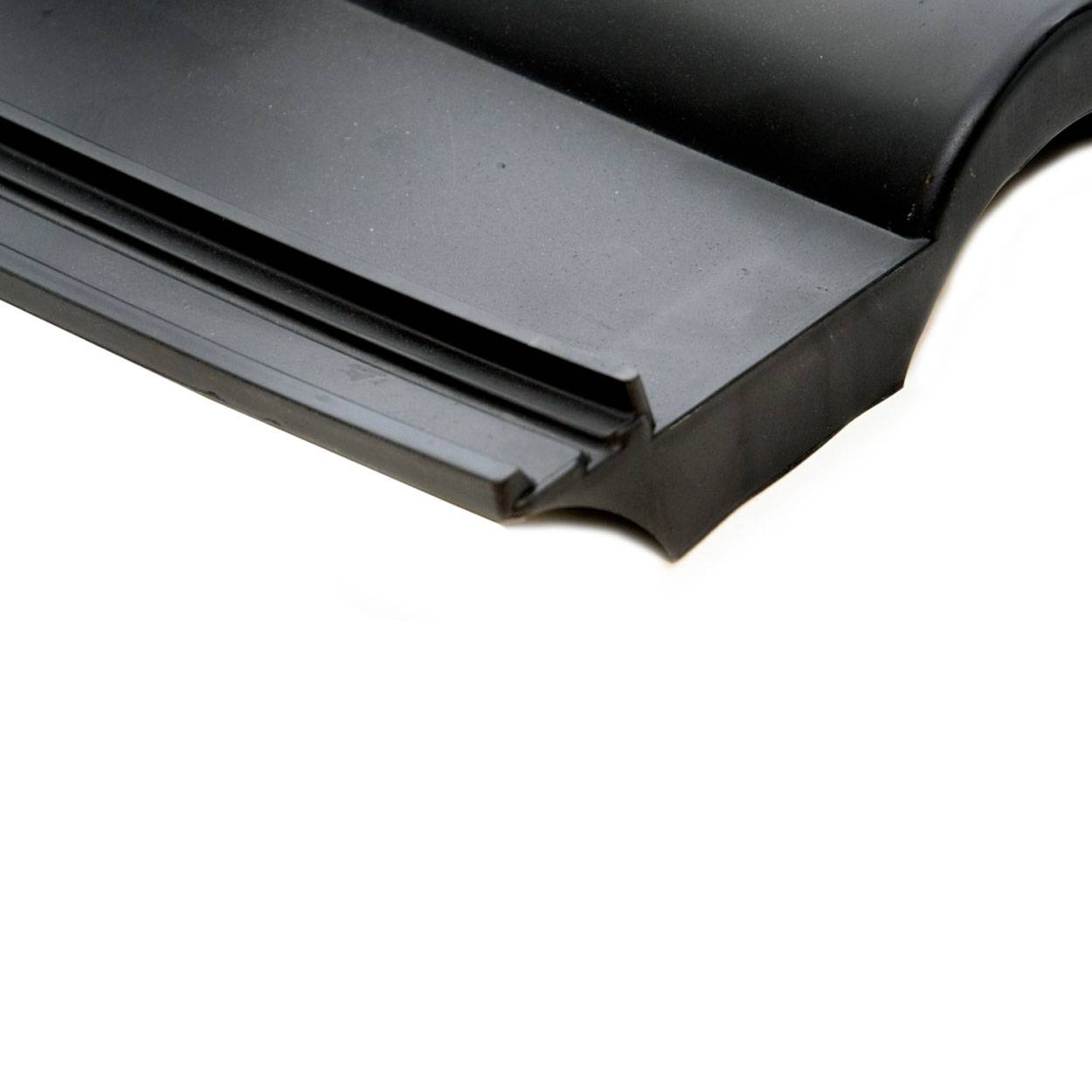 PremiumX Frankfurter Dachpfanne Schwarz Dachabdeckung Pfanne Dachziegel aus Kunststoff PVC Antennen-Durchgangsziegel