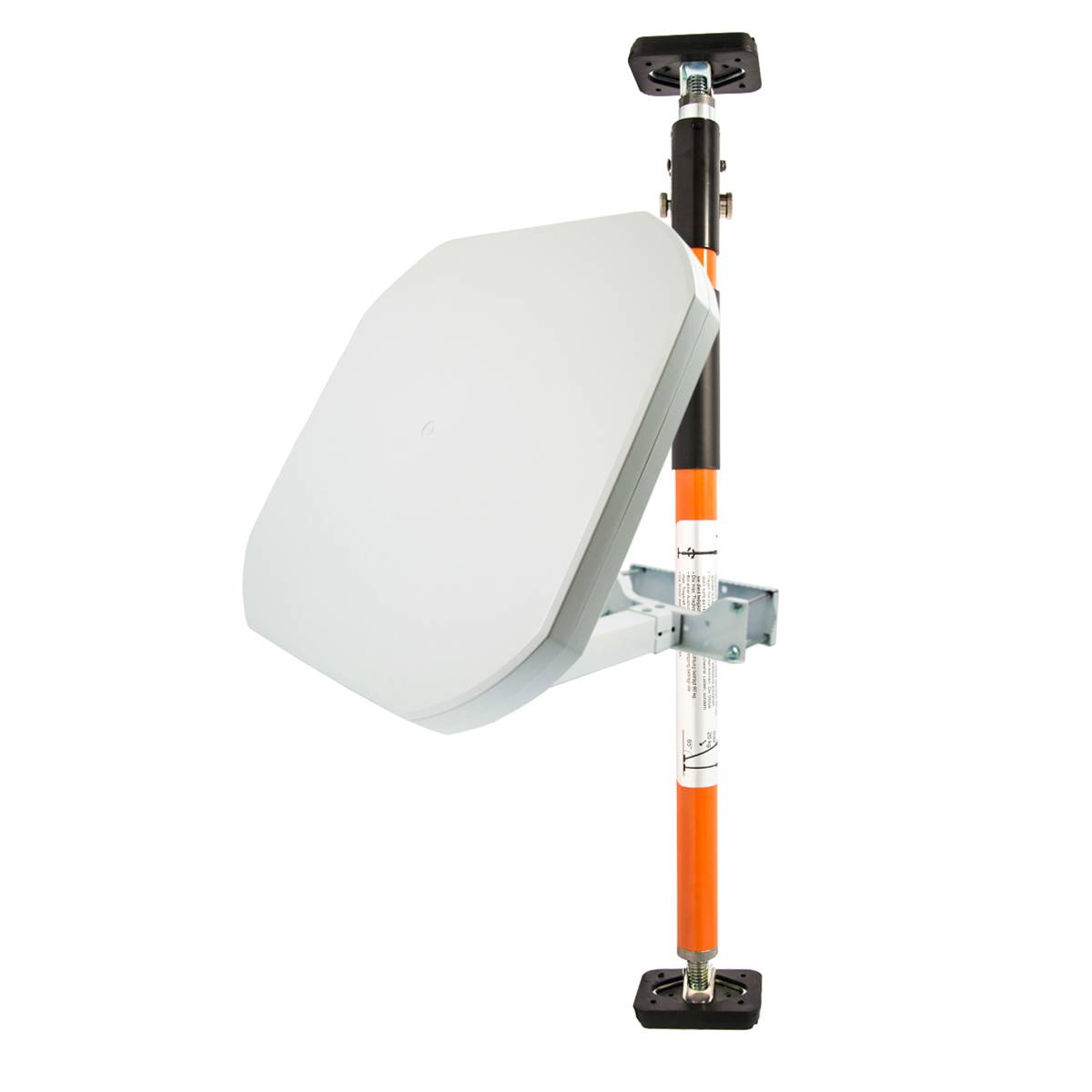 PremiumX Fensterhalter 160-290 cm Spannweite Balkon Rahmen Teleskop-Mast Fenster Klemm-Halterung für Satellitenschüssel - Befestigung ohne Bohren un