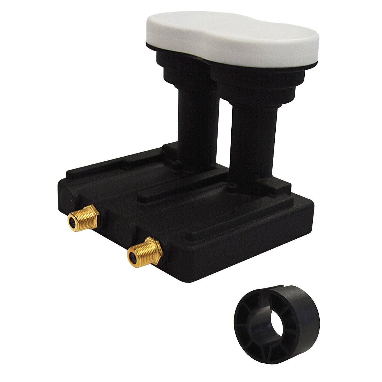 PremiumX Monoblock Twin PXMB-3T LNB 0,1dB Astra 19,2° Eutelsat 16° für 80-85cm Satellitenschüssel bis 2 Teilnehmer