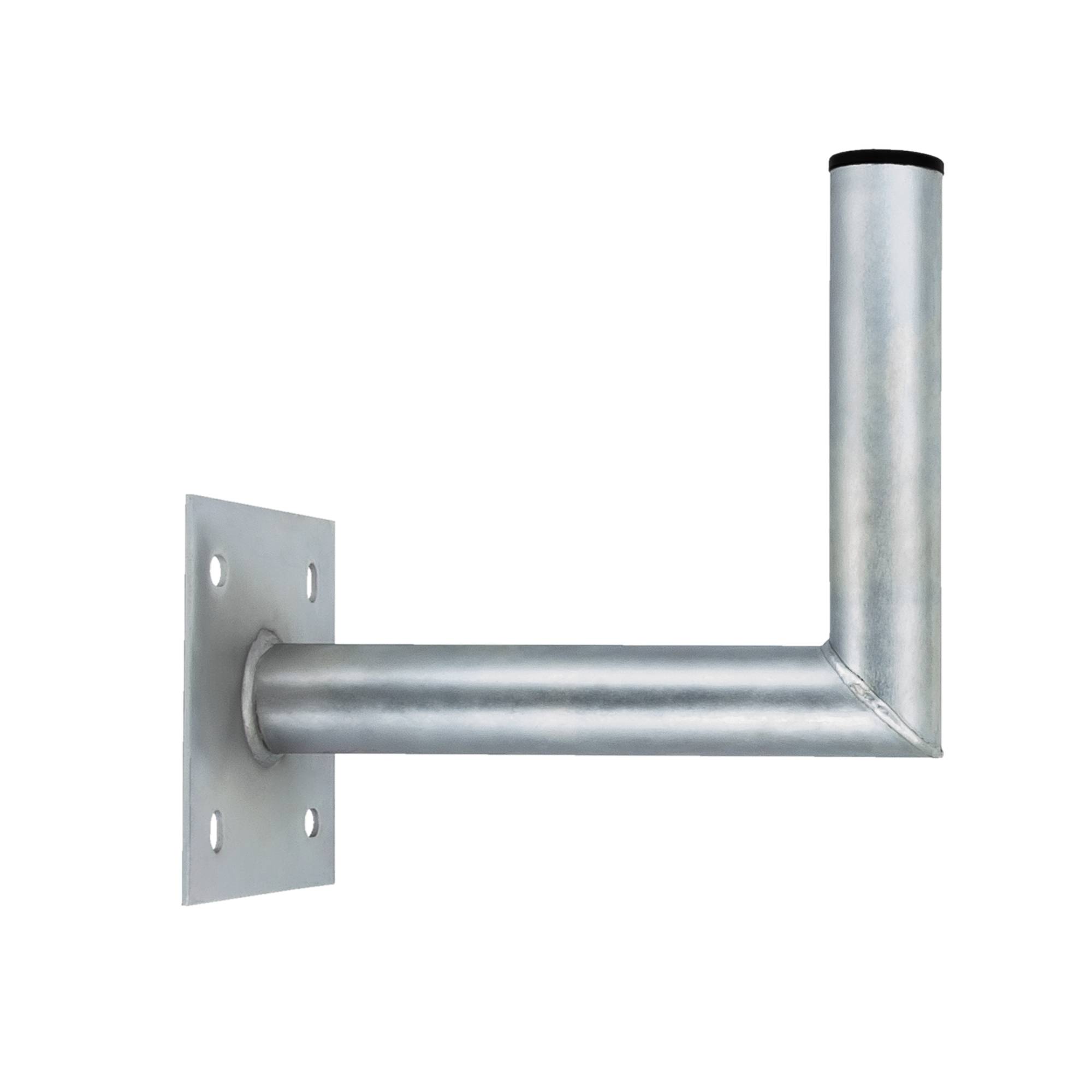 PremiumX 25-30cm Wandhalter Stahl verzinkt Ø 48mm Winkel Wand-Halterung für Satelliten-Schüssel SAT-Antenne