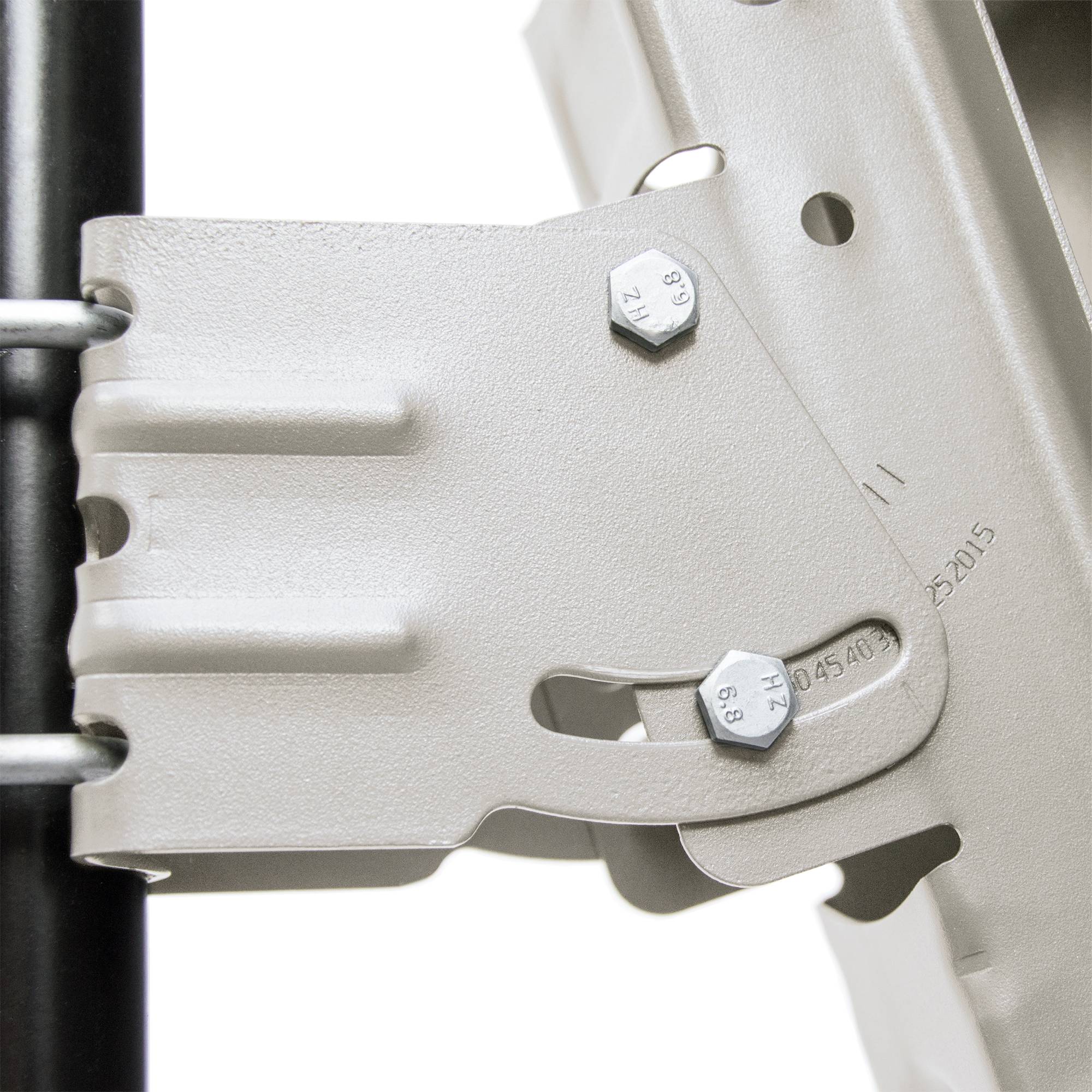 PremiumX Satelliten-Komplettanlage 100cm Satellitenschüssel Aluminium Hellgrau Antenne Quad LNB F-Stecker, SAT bis 4 Teilnehmer