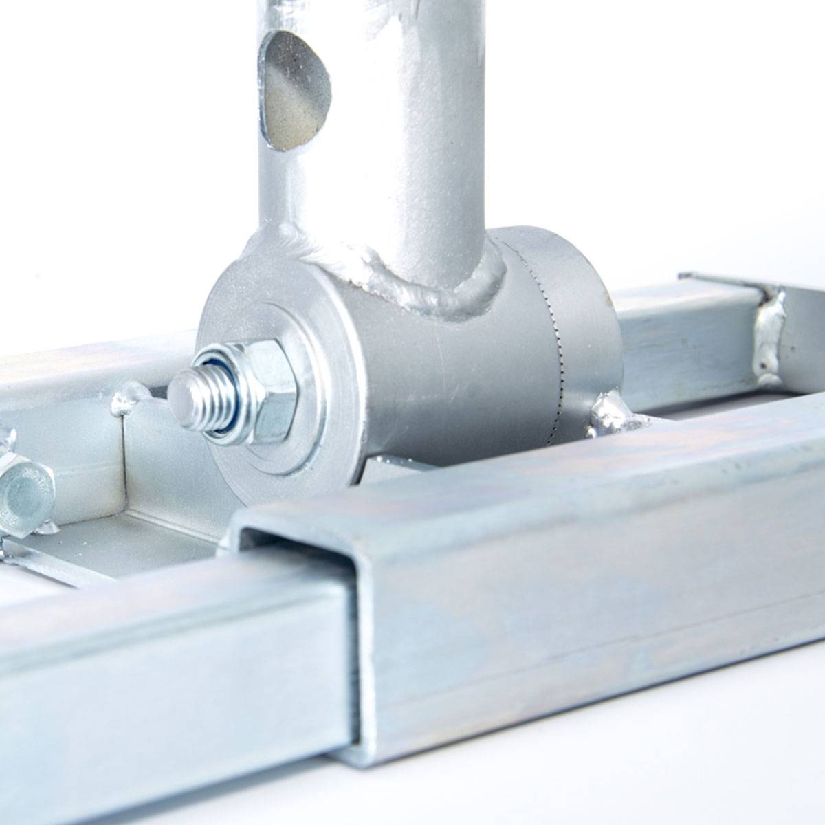 PremiumX DELUXE X90-60 Dachsparrenhalter 90cm Mast 60mm SAT-Antenne Sparren-Halter Dach-Halterung für Satelliten-Schüssel mit Kabeldurchführung