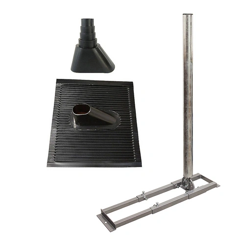 SkyRevolt SAT Dachsparrenhalter 1 m Mast 60 mm Stahl feuerverzinkt Sparren-Halterung für Satelliten-Antenne Satellitenschüssel mit ALU Dachabdeckung SkyRevolt SAT Dachsparrenhalter 1 m Mast 60 mm Stahl feuerverzinkt Sparren-Halterung für Satelliten-Antenne Satellitenschüssel mit ALU Dachabdeckung