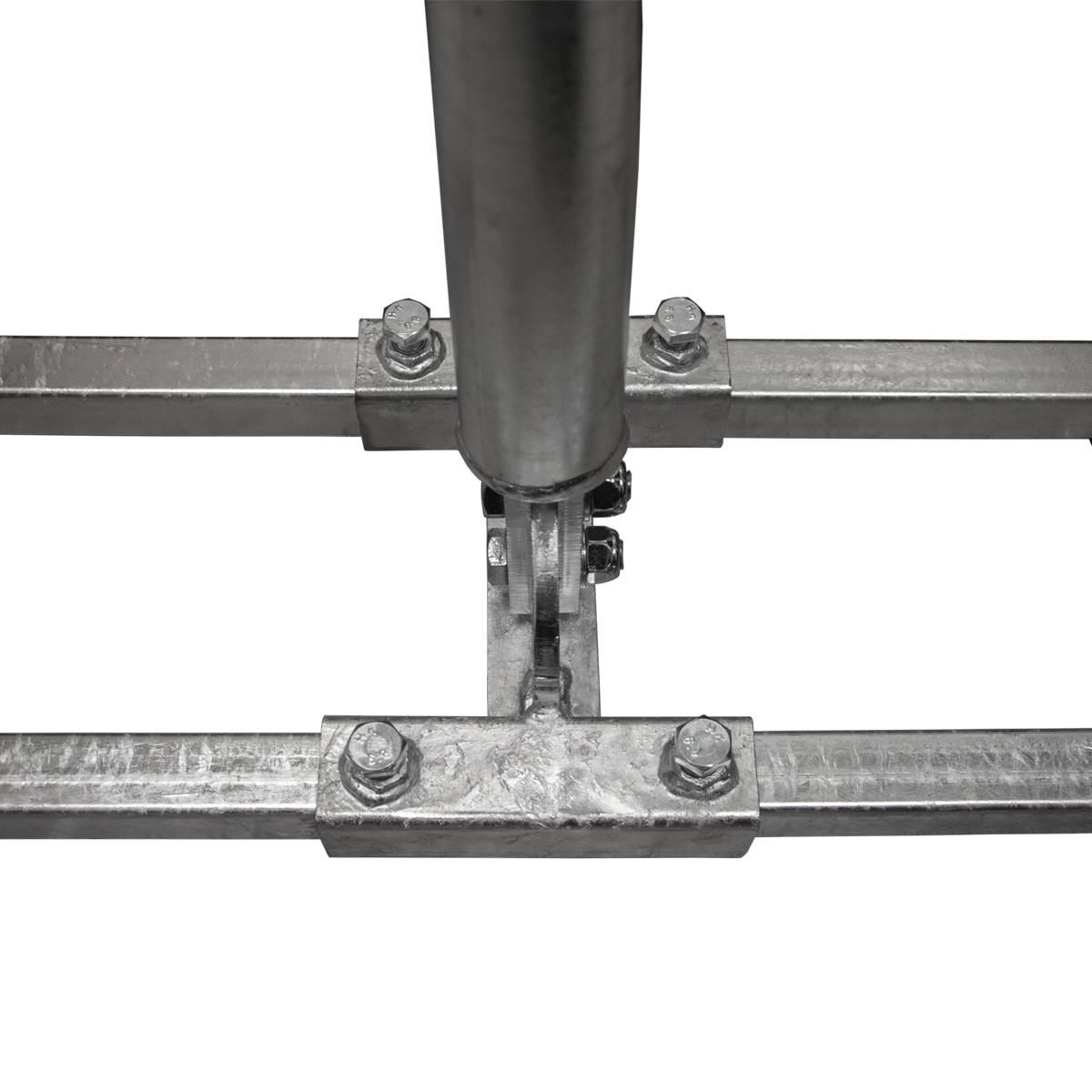 PremiumX PROFI X100-48F SAT Dachsparrenhalter 100 cm Mast 48 mm Stahl voll feuerverzinkt Sparren-Halterung für Satelliten-Antenne Satellitenschüssel