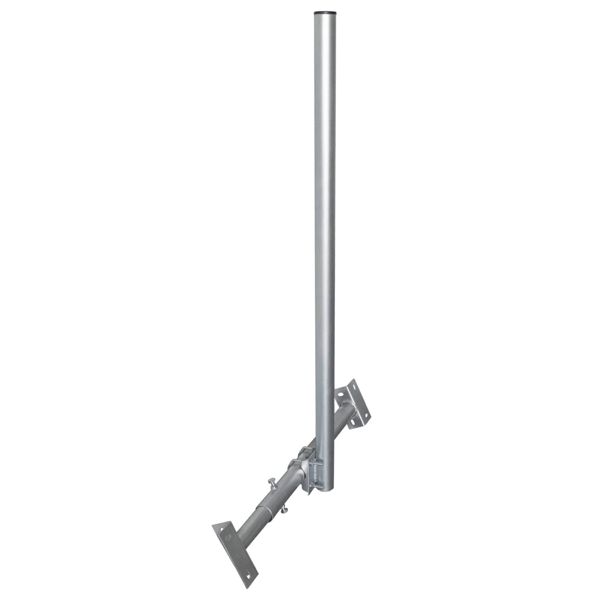 PremiumX BASIC X120-48 SAT TV Dachsparrenhalter 120cm Mast Dachsparren-Halterung für Satelliten-Antenne Satellitenschüssel | Dachdurchgang Set schwa