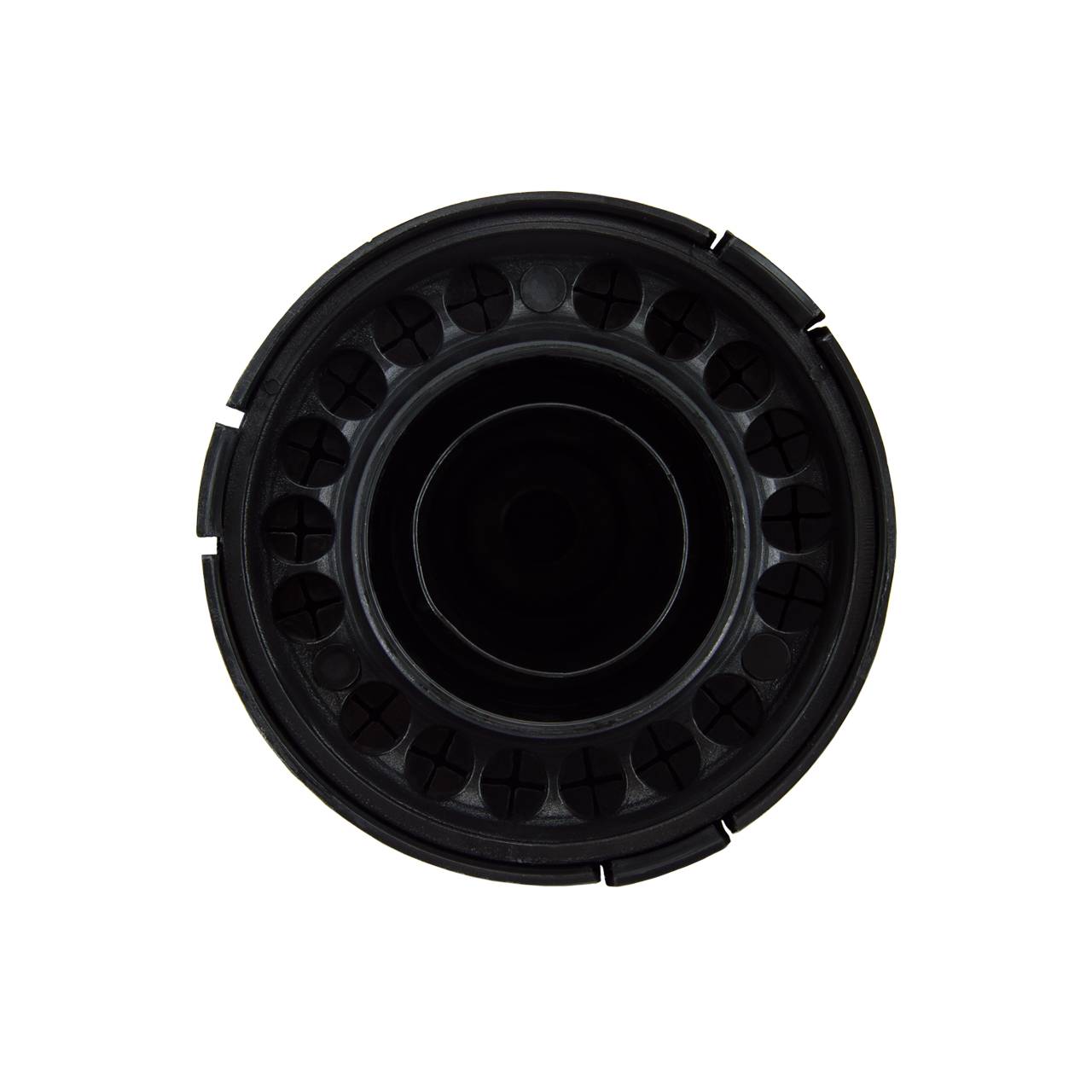 PremiumX Mastkappe rund mit Kabeleinführung Schwarz 38-60mm Mastabdeckung bis zu 18 Kabel Halterungen für Satellitenschüssel