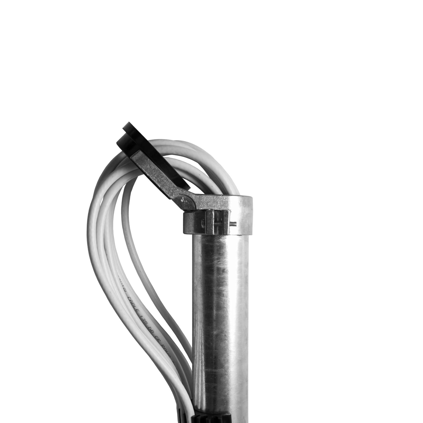 PremiumX Mastkappe mit Kabeldurchführung Aluminium für SAT Dachsparrenhalter Wandhalter Mast Durchmesser 48-52mm ALU